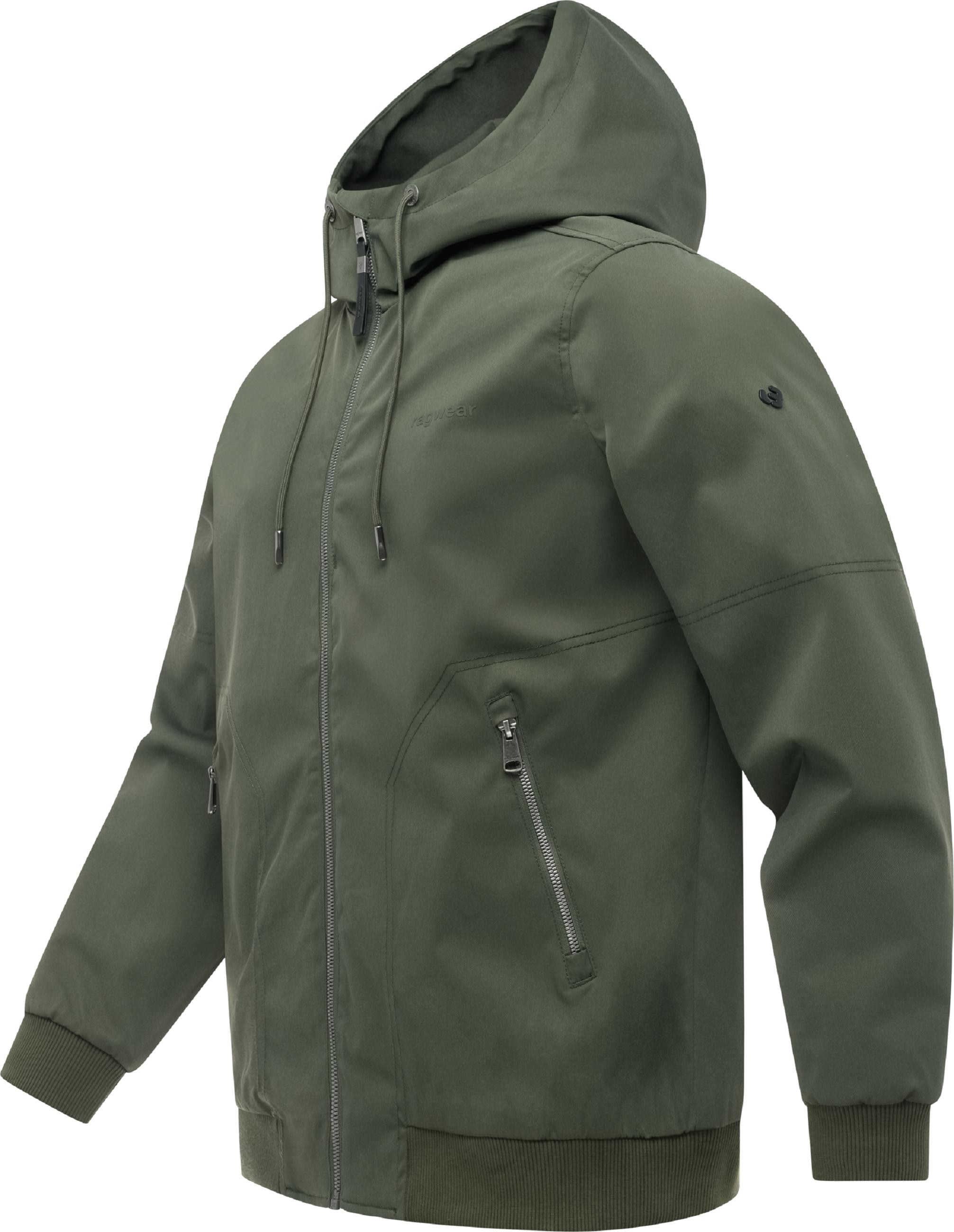 Ragwear Outdoorjacke »Outdoorjacke Stewie Twill YOUMODO« mit Kapuze stylische Herren Übergangsjacke mit großer Kapuze