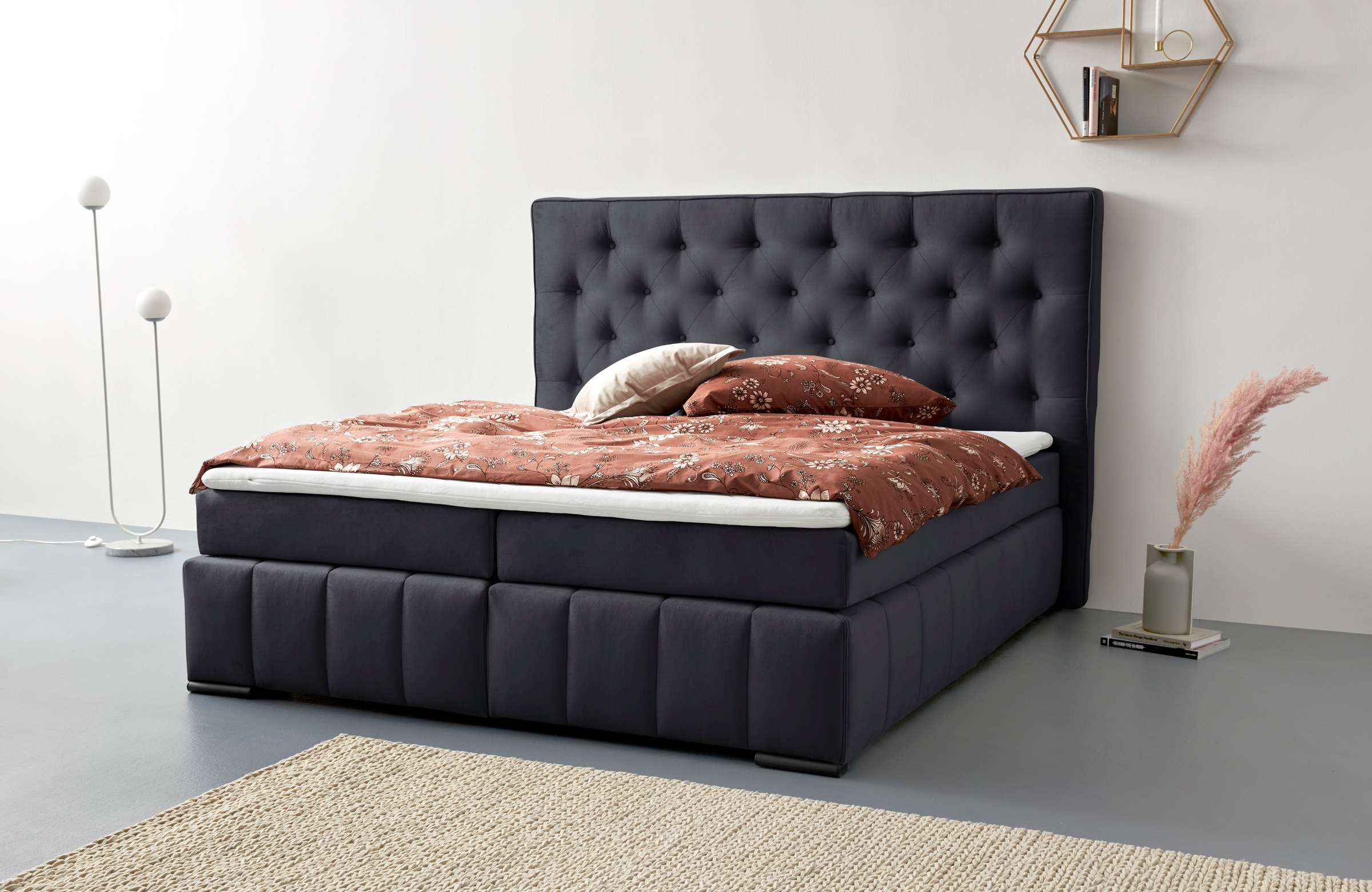 COLLECTION AB Boxbett »Vancouver«, inkl. Topper, 3 Matratzenarten und in H2, H3 und H4 wählbar