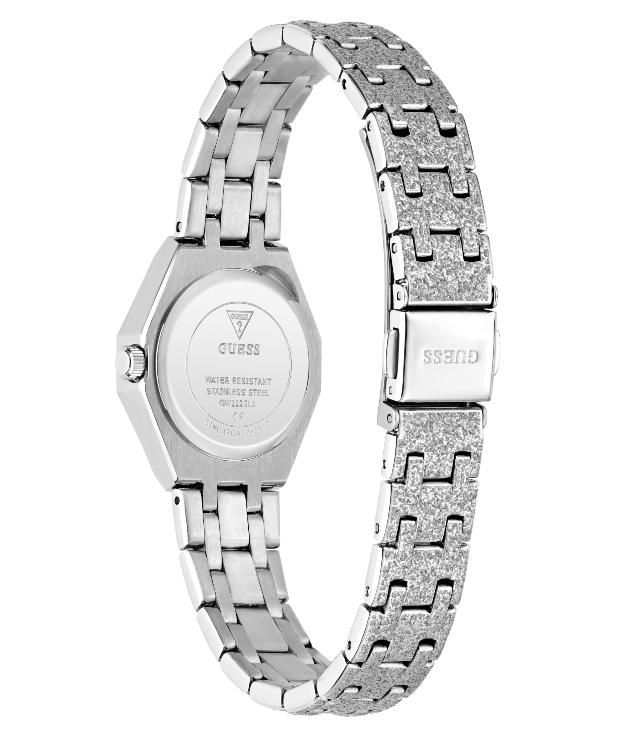Guess Quarzuhr »PIXIE« Armbanduhr, Damenuhr, Edelstahlarmband, analog
