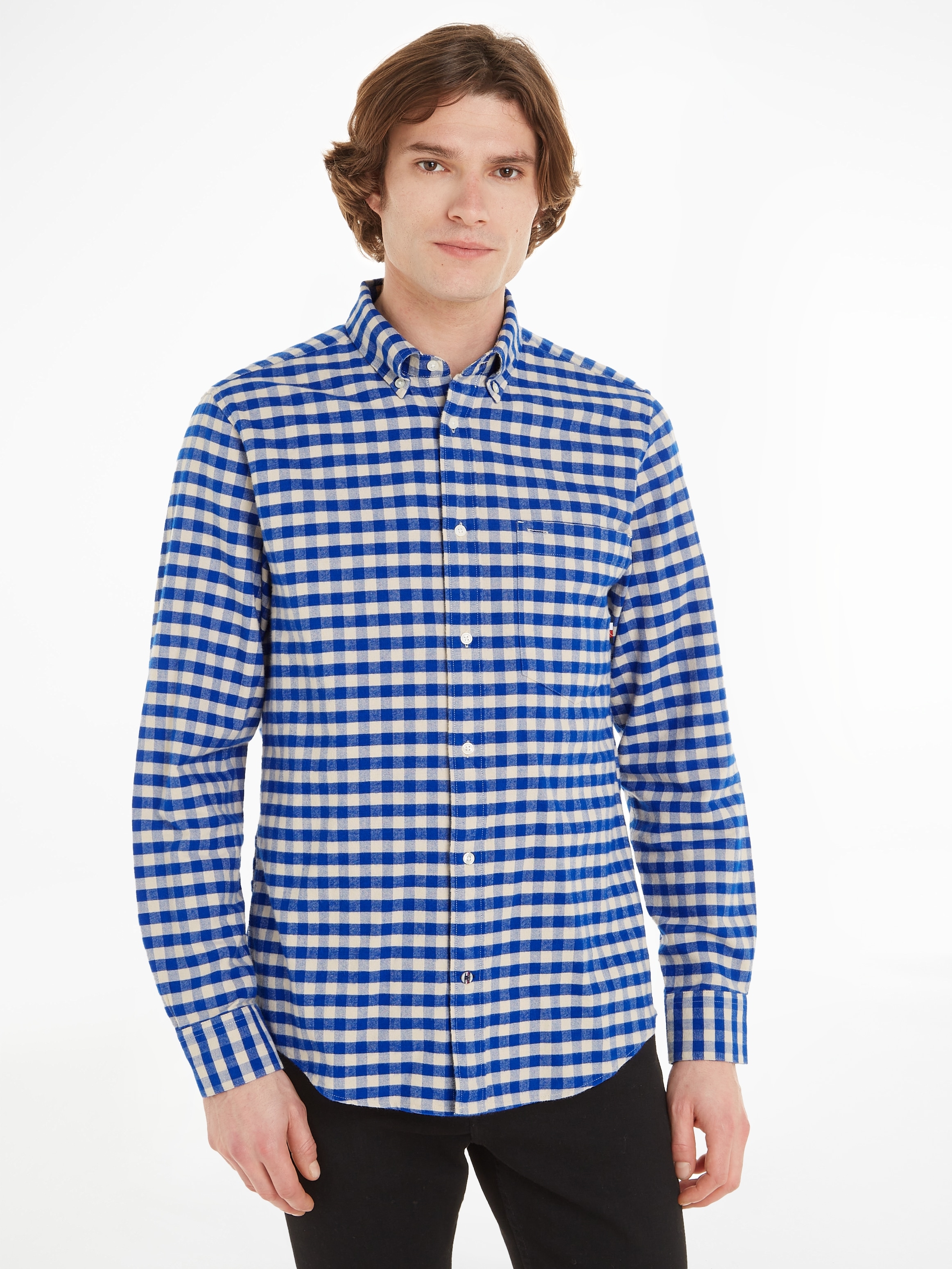 Karohemd »OXFORD BRUSHED GINGHAM RF SHIRT«