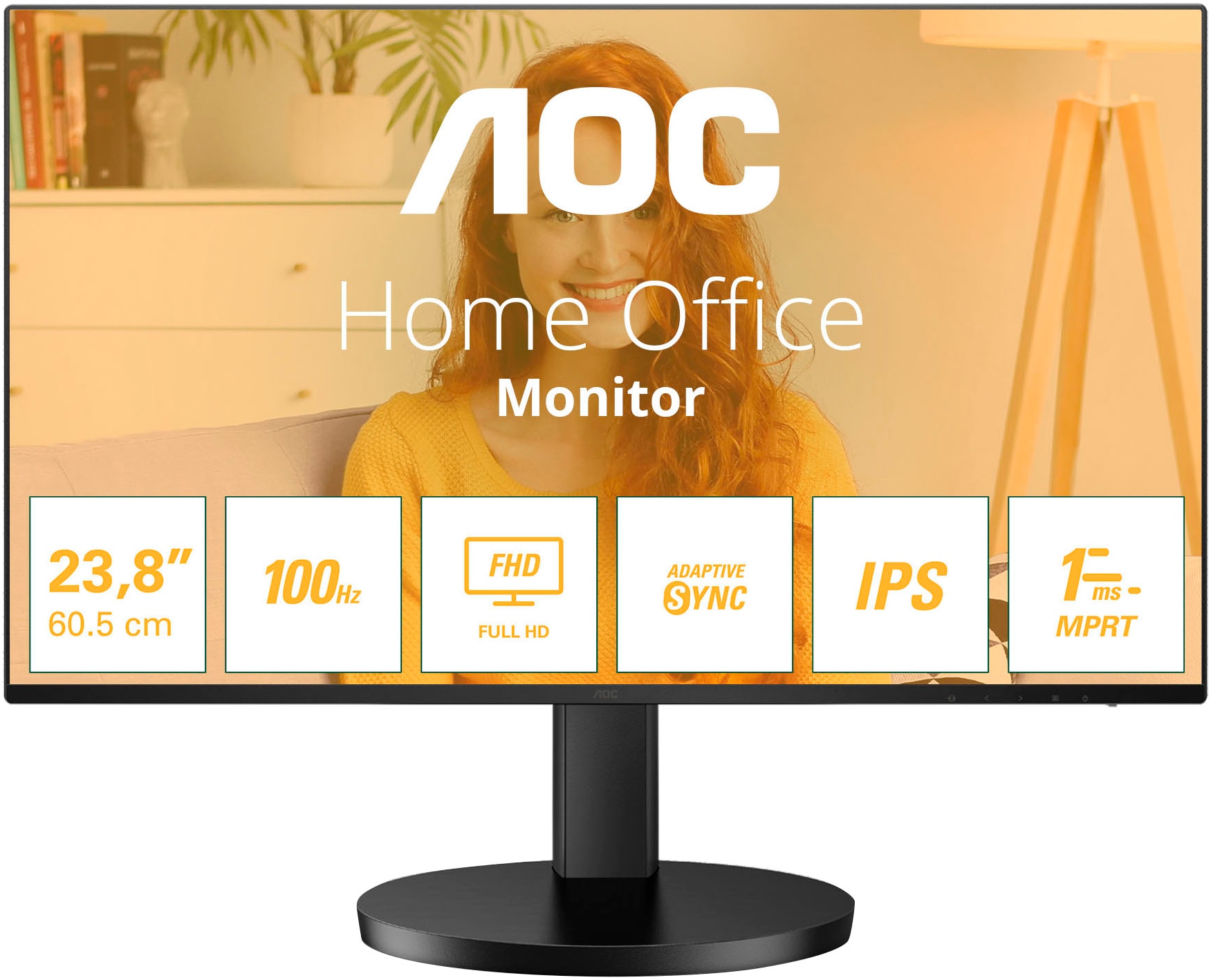 AOC LED-Monitor »24B3HA2«, 61 cm/24 Zoll, 1920 x 1080 px, Full HD, 14 ms Reaktionszeit,...