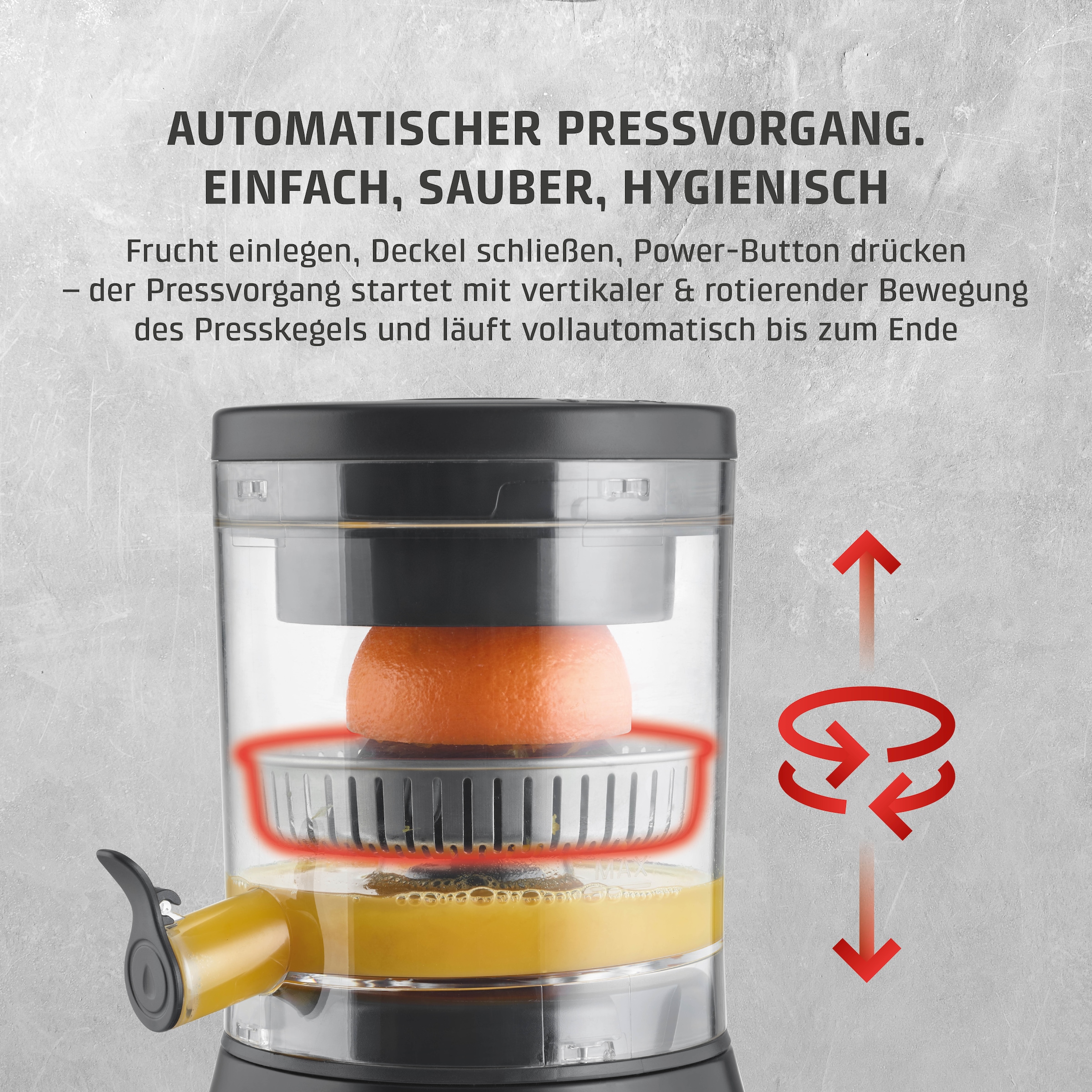 Caso Zitruspresse »3562 CP 400 Lift« 300 W Leistungsstarker Motor