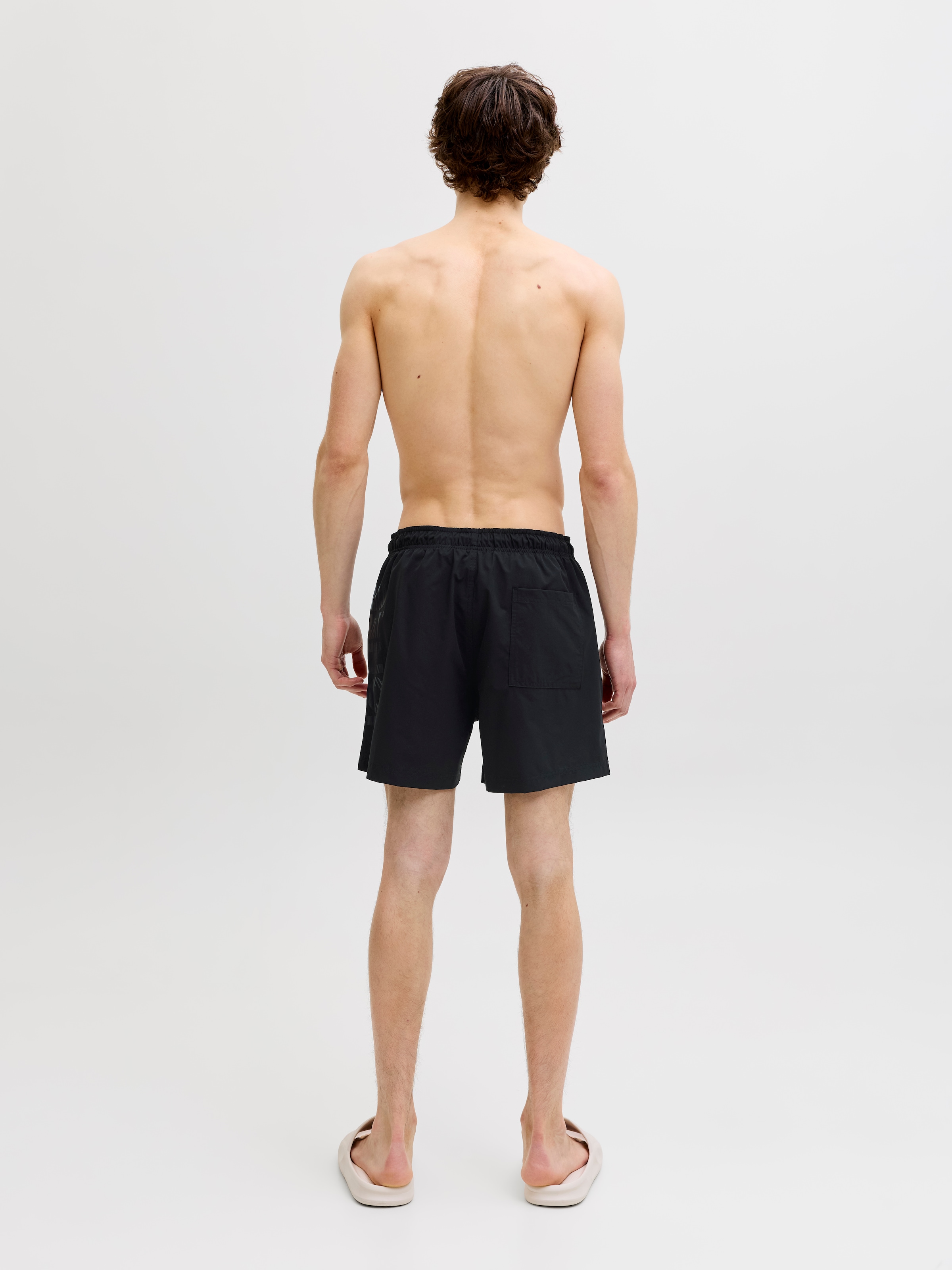 Jack & Jones Badeshorts »JPSTMAUI WAVE LOGO SWIM SHORTS SN« Kunstfaser, normal geschniten