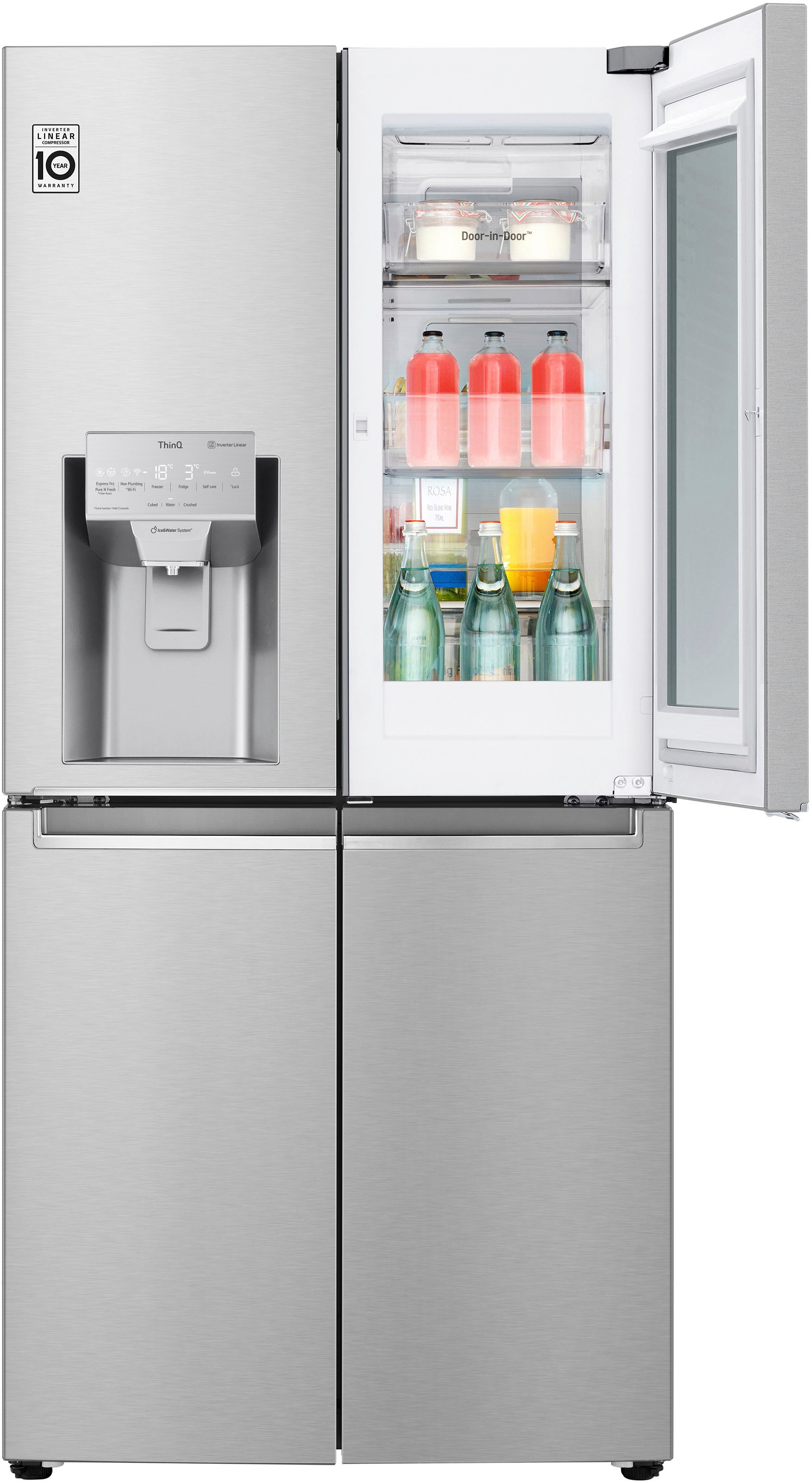 LG Multi Door »GMX844BSBF«, InstaView™