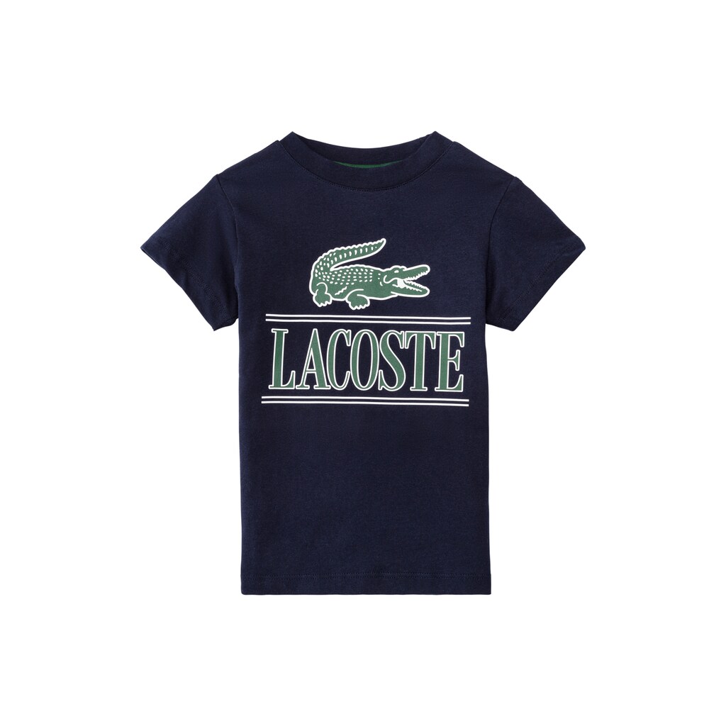 Lacoste T-Shirt, mit großem Lacoste Aufdruck