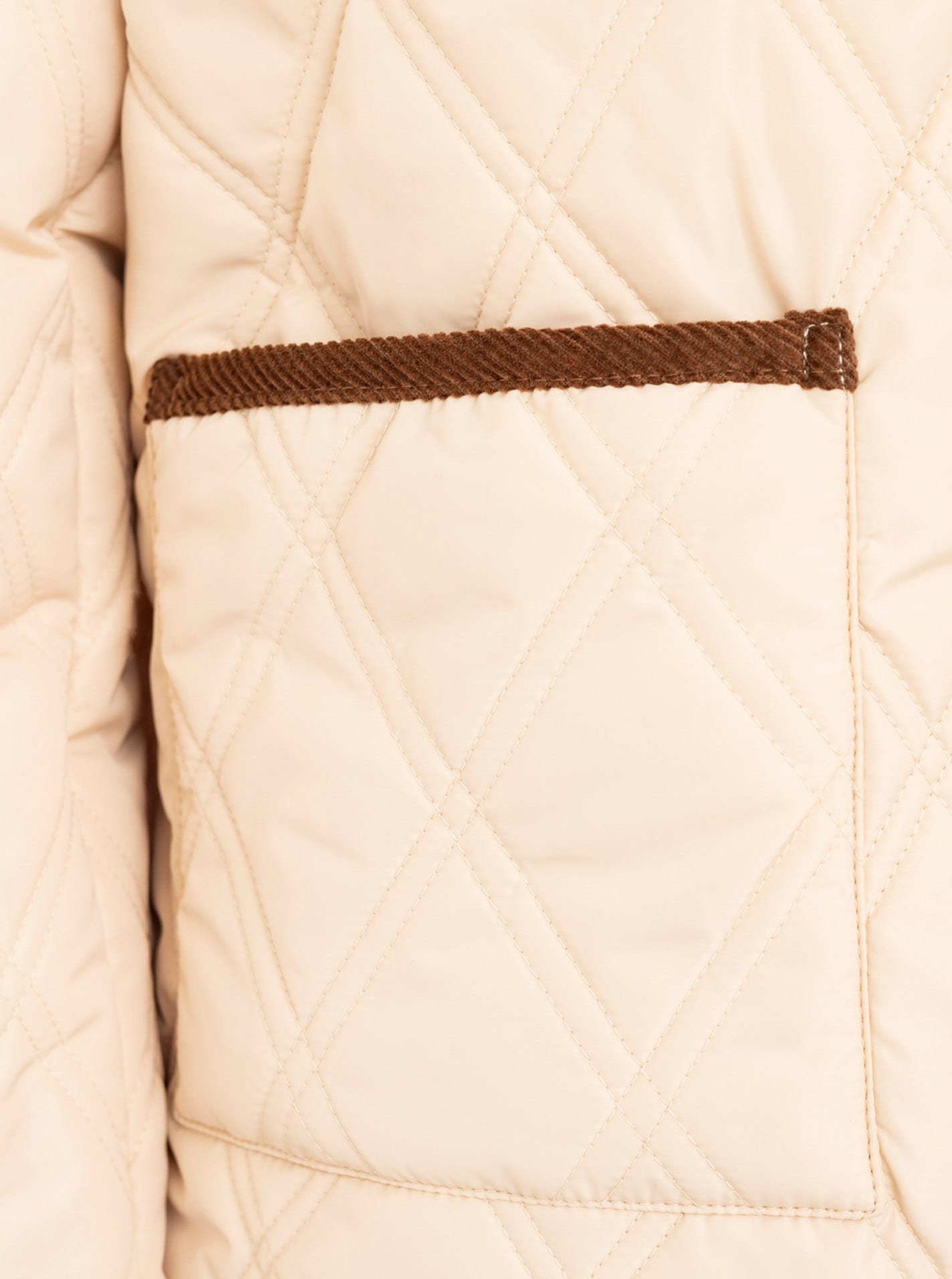 Zwillingsherz Steppjacke »"Classic"« ohne Kapuze Kordkragen, Knopfleiste und Taschen
