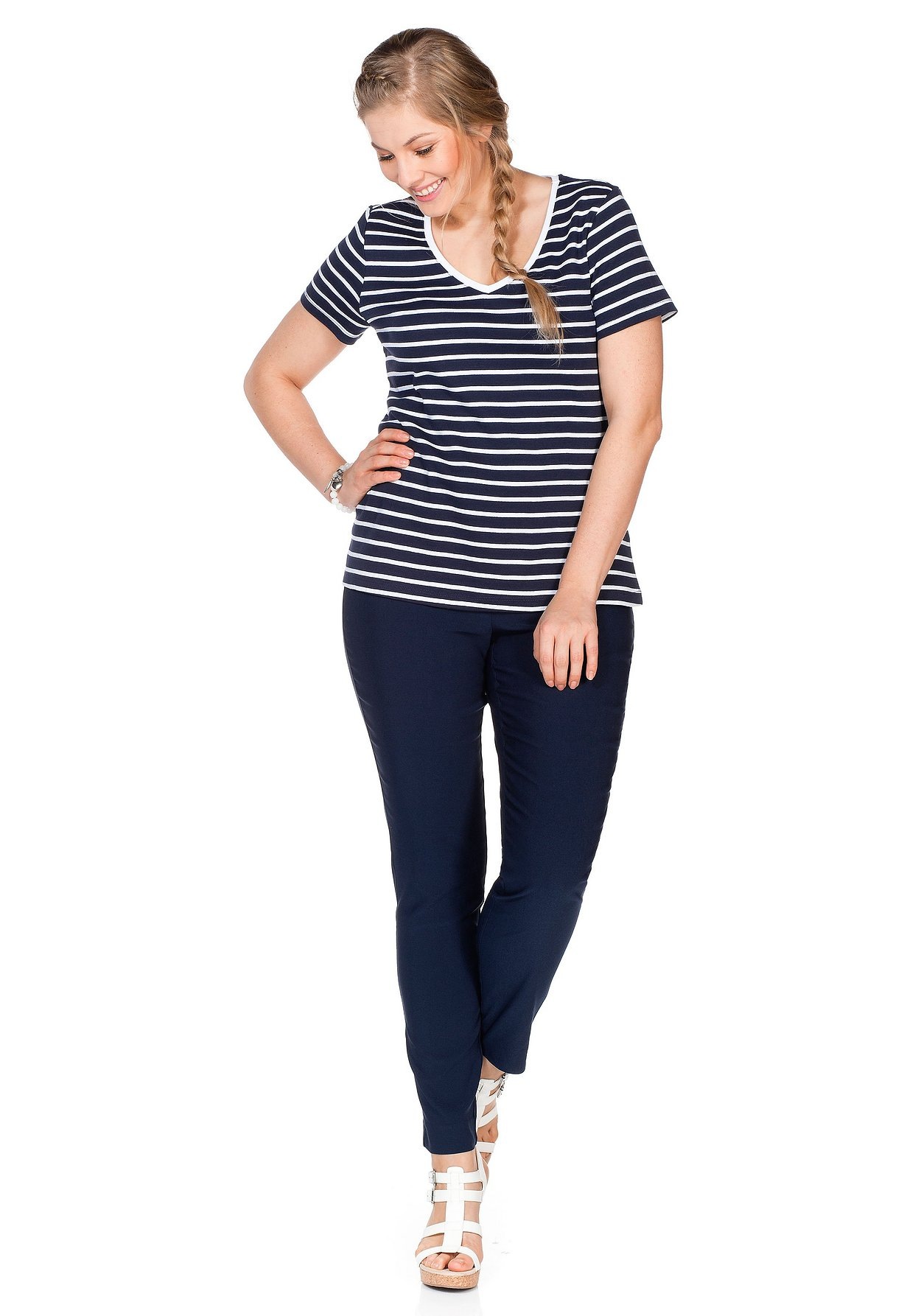 Sheego Stretch-Hose »Bengalin-Hose knitterarm und pflegeleicht«