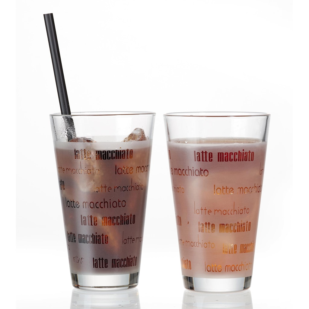 Ritzenhoff & Breker Latte-Macchiato-Glas »Chicco«, (Set, 4 tlg., (4 Becher)