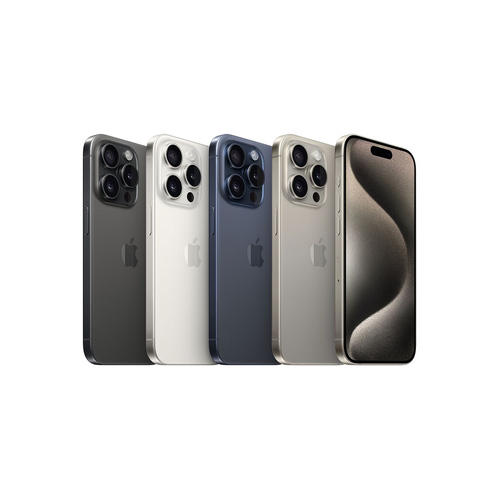 Apple Smartphone »iPhone 15 Pro«, Titan Natur, 15,5 cm/6,1 Zoll, 48 MP Kamera