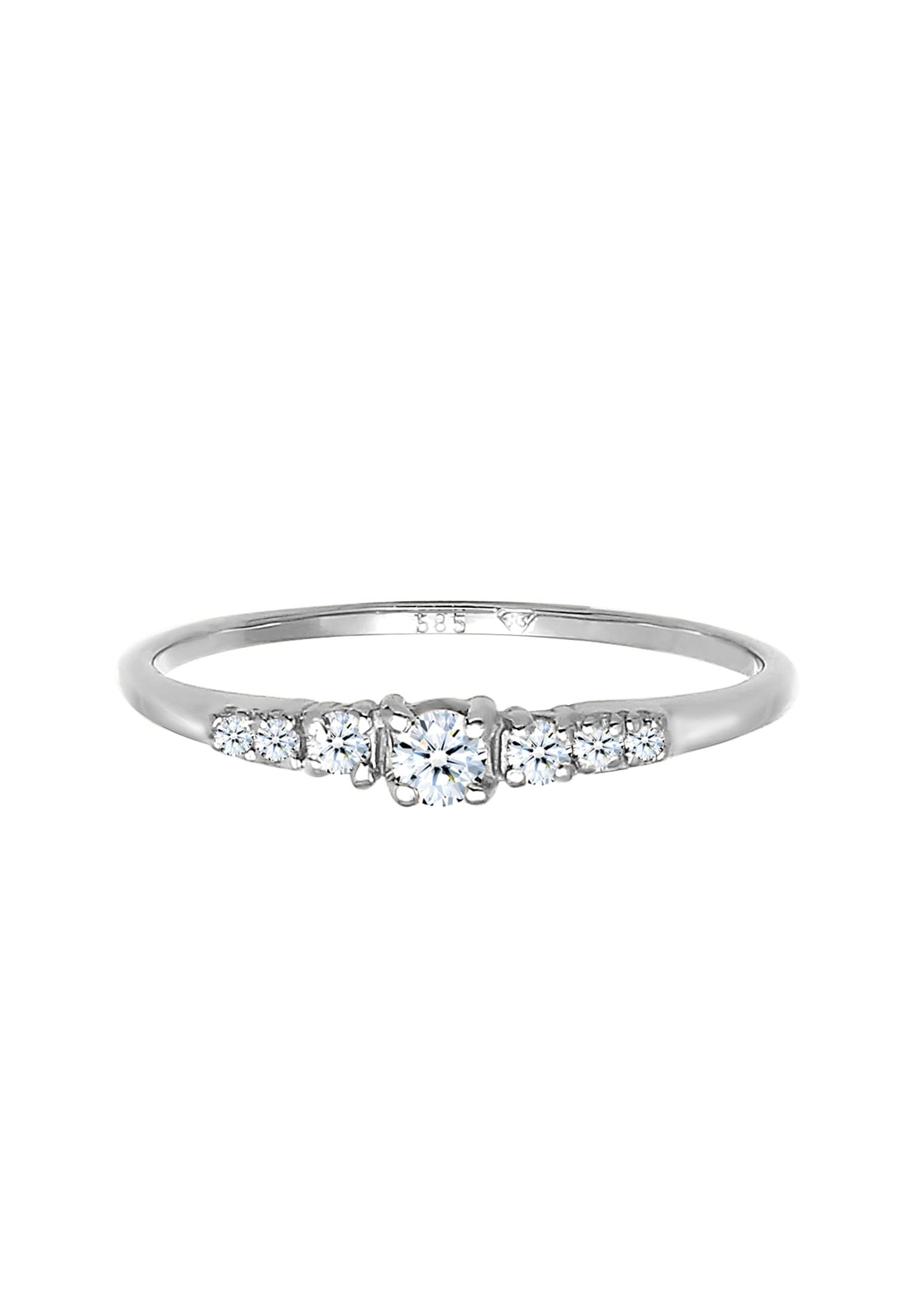 Elli DIAMONDS Verlobungsring »Ring Verlobung Diamanten (0.14 ct) 585 Gold«