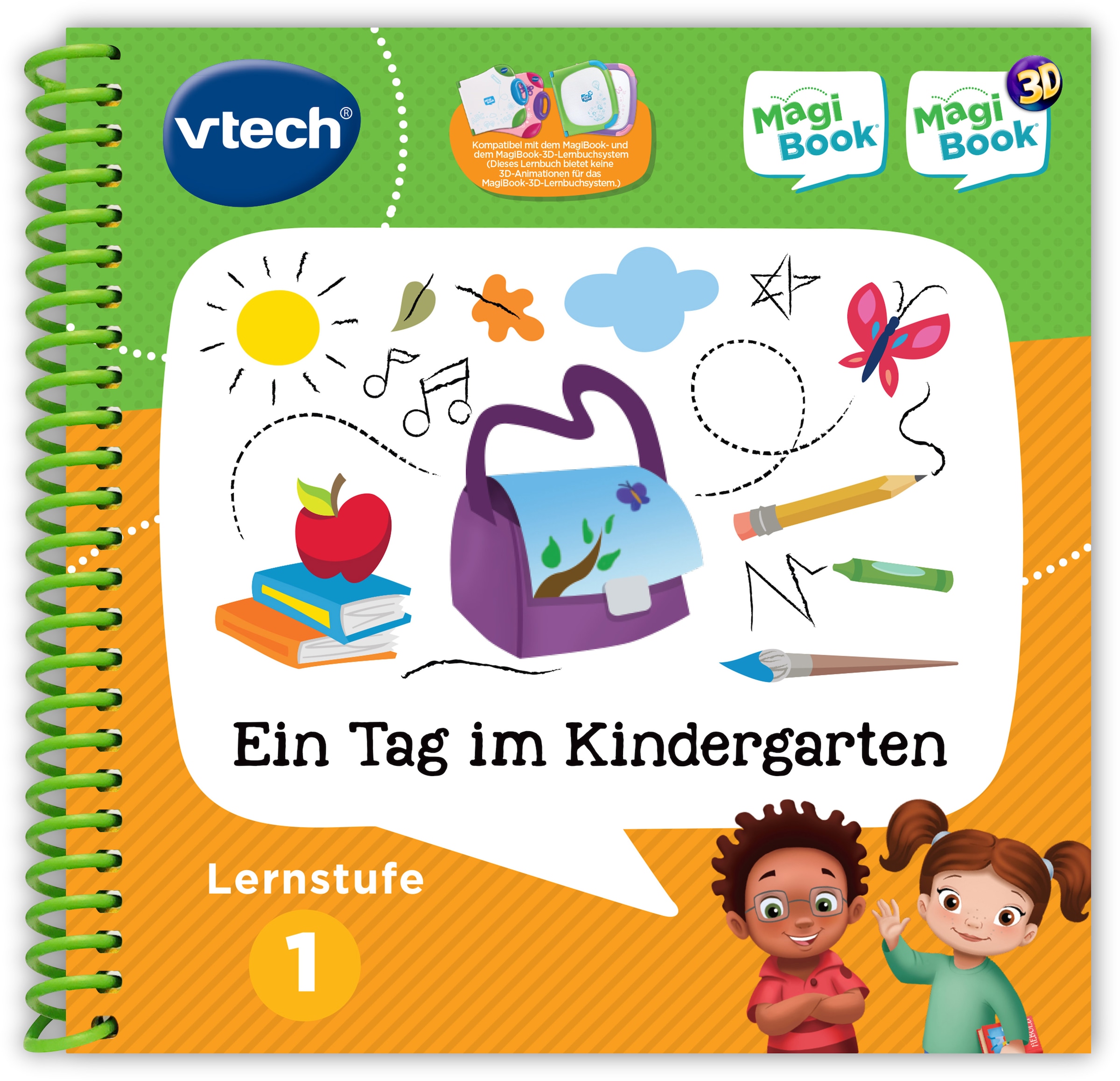 Vtech® Buch »MagiBook Lernbücher-Set Lernstufe 1«, (3-tlg. Set)