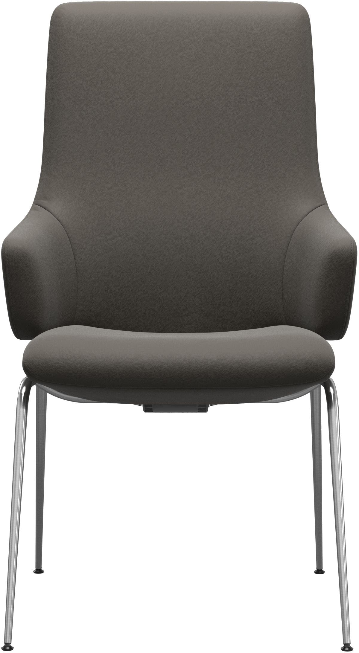 Stressless® Polsterstuhl »Laurel«, Leder PALOMA, High Back mit Armlehne, Größe L, mit Beinen aus Stahl in Chrom matt