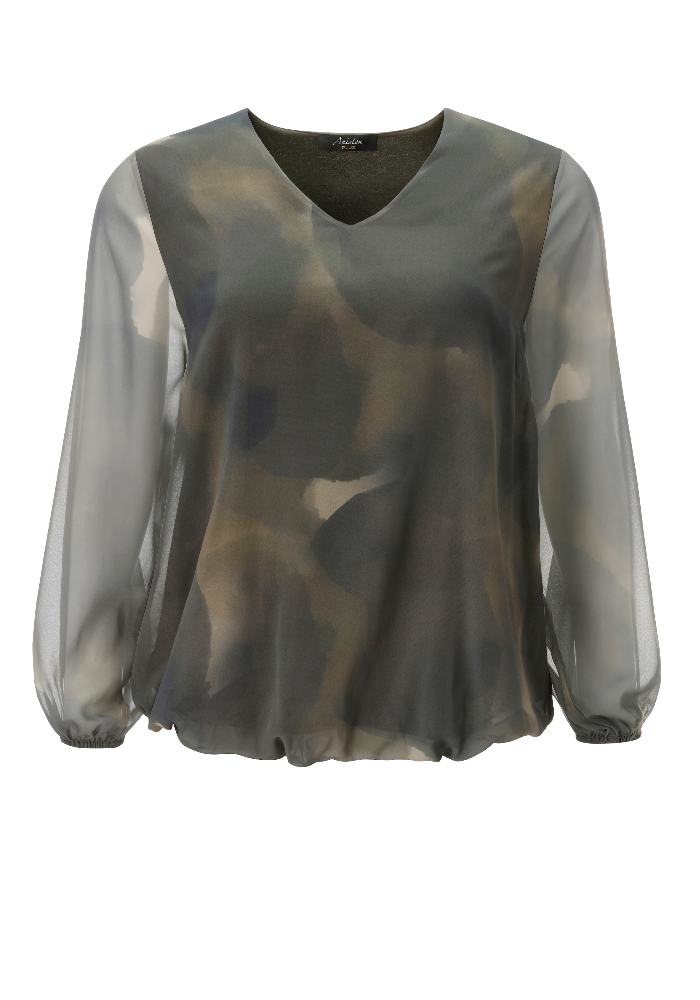 Aniston PLUS Schlupfbluse in Camourflage Dessin - NEUE  KOLLEKTION