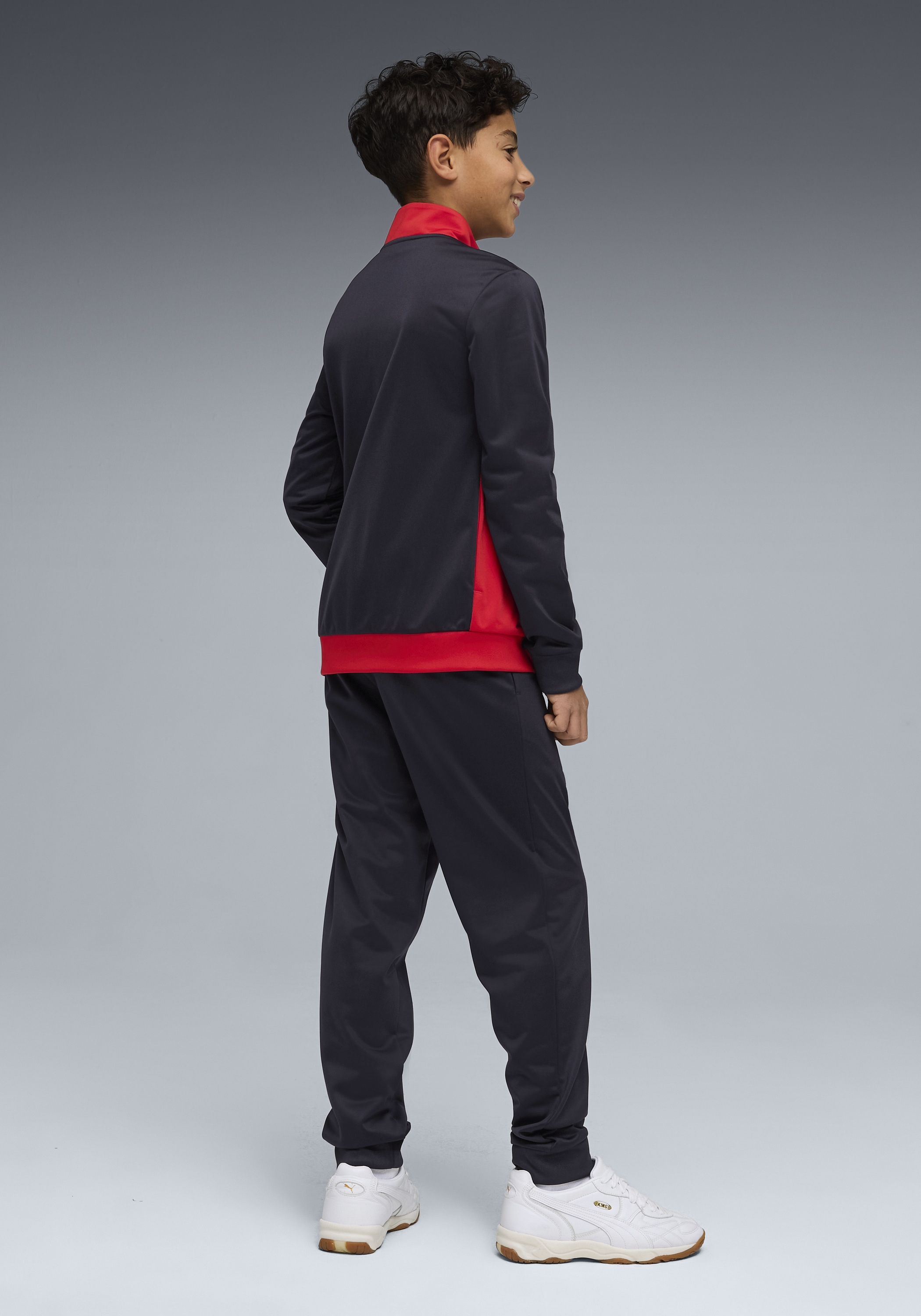PUMA Trainingsanzug »POLY COLORBLOCK SUIT B« 2 tlg. ohne Kapuze