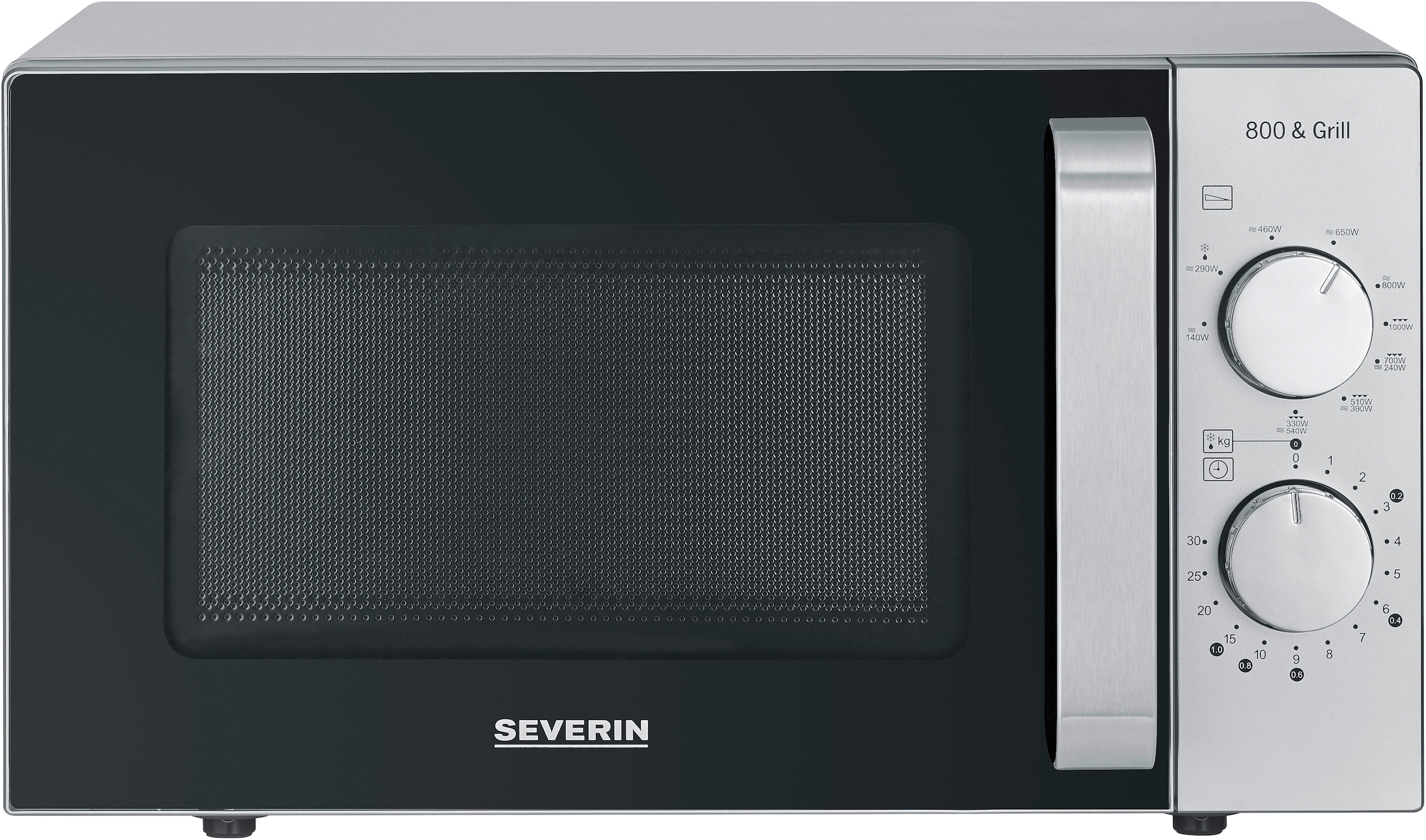 Severin Mikrowelle »2-in-1 mit Glasboden und Grill MW 7768«, Mikrowelle-Grill, vollflächiger Glasboden für eine gleichmäßige Wärmeverteilung