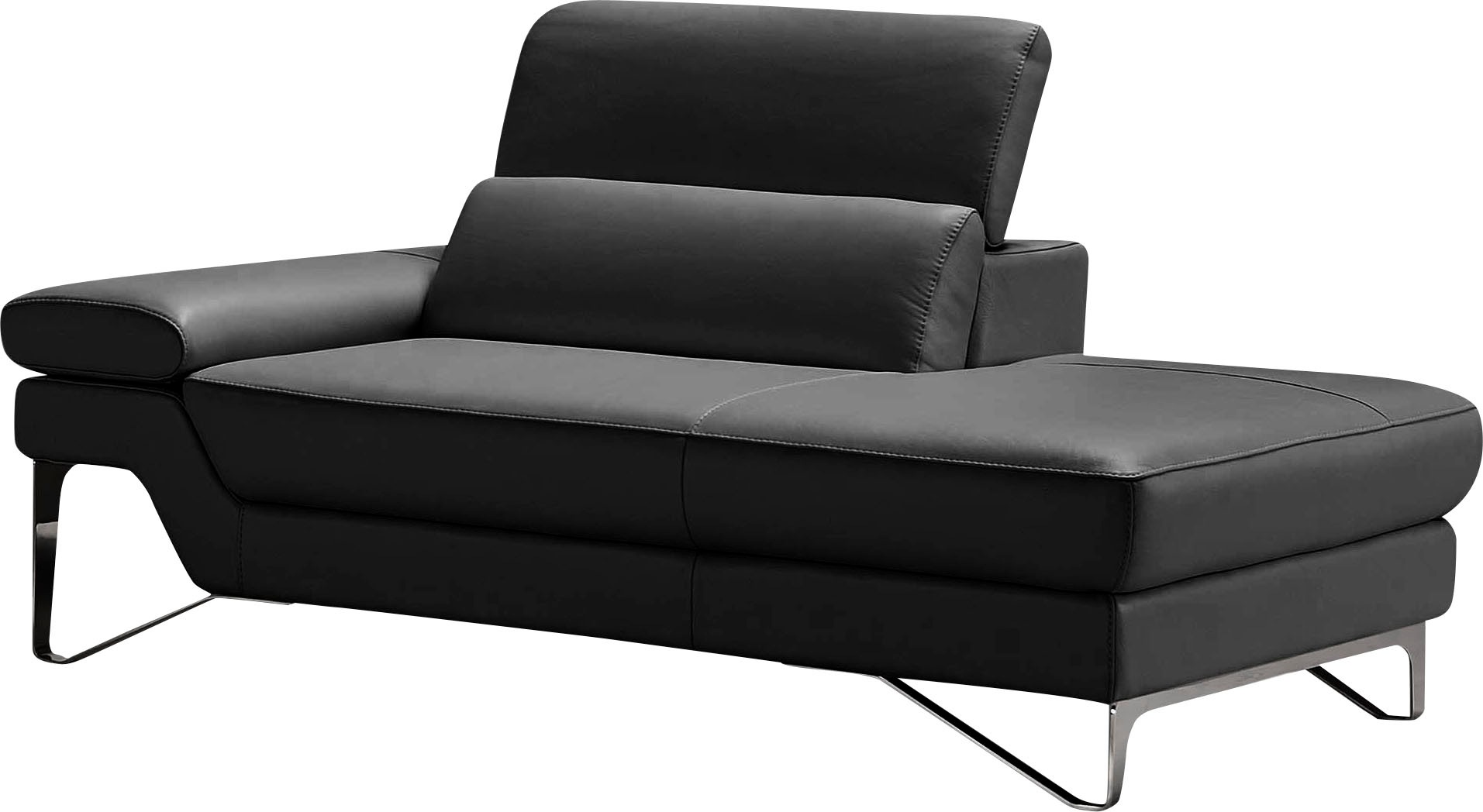 Egoitaliano Ottomane »Princess, elegantes Designsofa mit erstklassigem Sitzkomfort,«, inkl. verstellbarem Kopfteil und edle Designmetallfüße