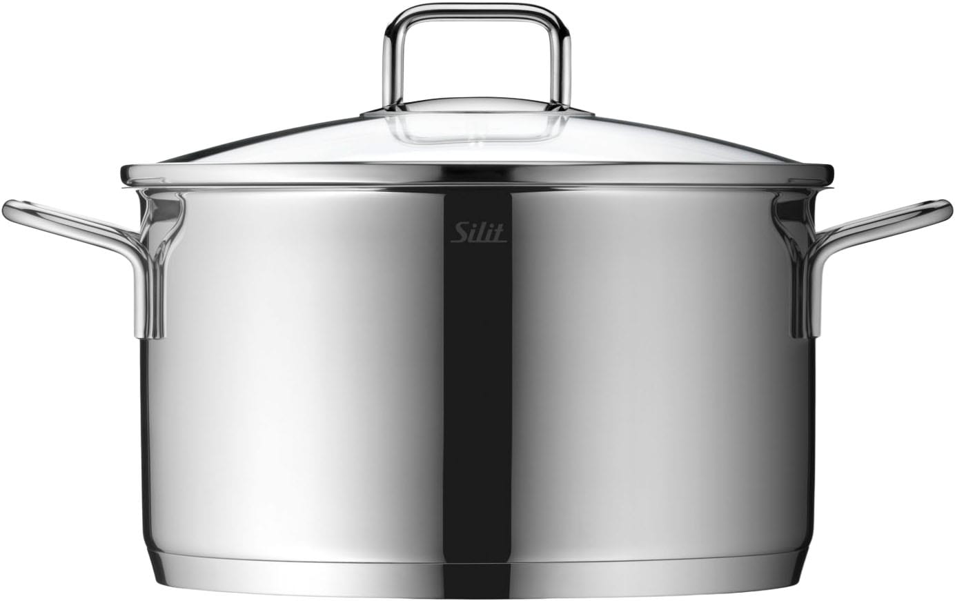 Silit Kochtopf »Extra Cook, mit Glasdeckel«, Edelstahl 18/10, (2 tlg.), SiliTherm Universalboden, induktionsgeeignet, spülmaschinengeeignet