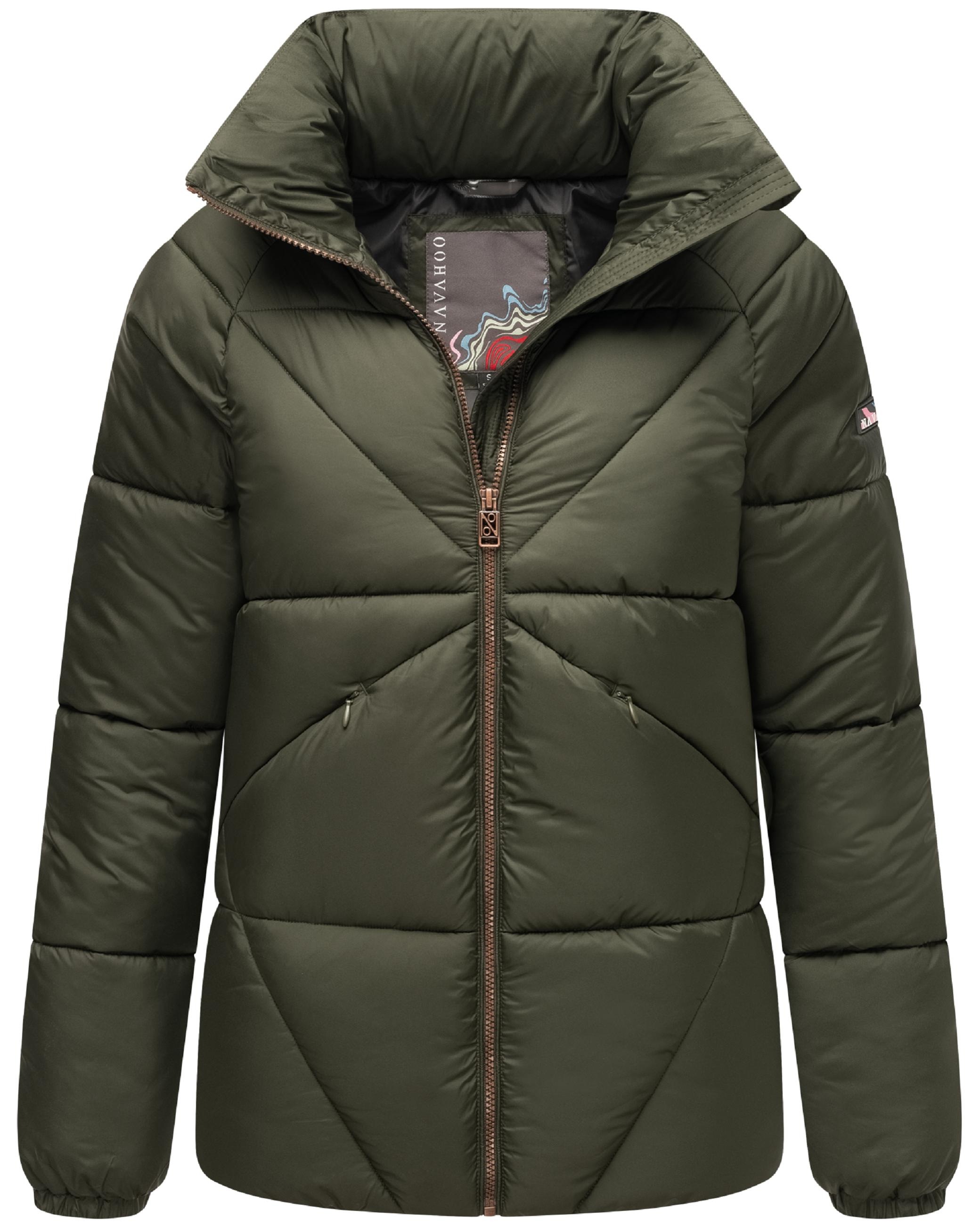 Navahoo Steppjacke »Steppjacke Schokolinaa 14«, ohne Kapuze, Winterjacke mit modischer Steppung & hohem Kragen