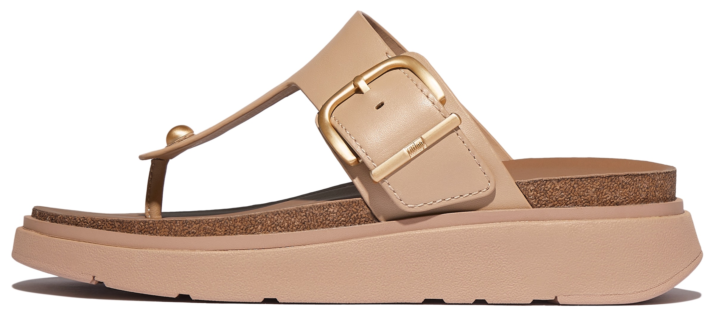Fitflop Zehentrenner »GEN-FF«, Keilabsatz, Sommerschuh, Schlappen mit verstellbarer Schnalle