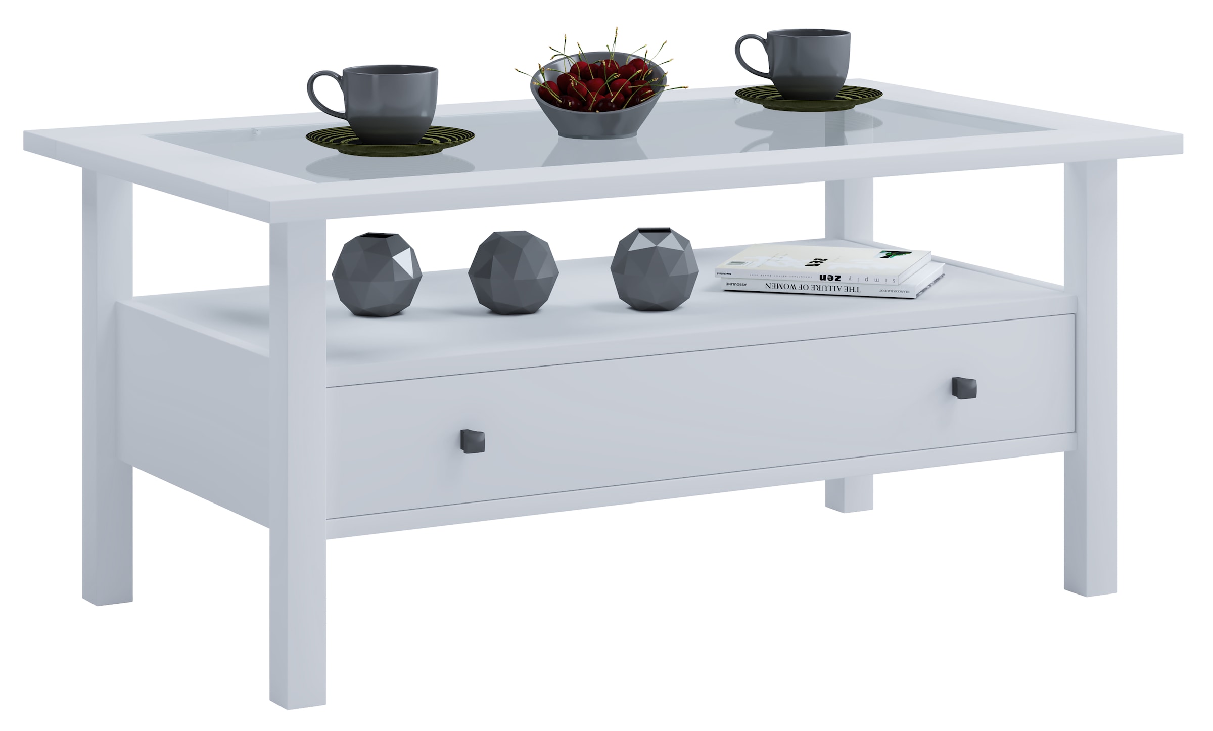 VCM Beistelltisch »Holz Sofatisch Couchtisch Schublade Lingis L«