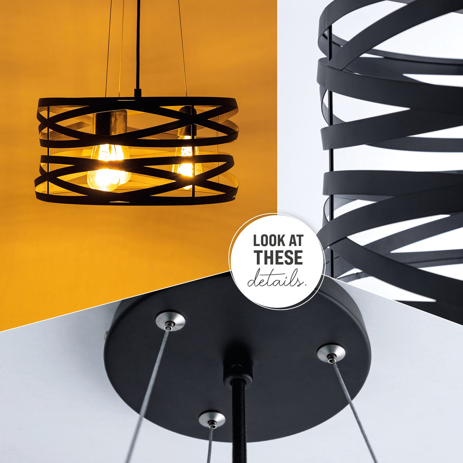 Paco Home Pendelleuchte »SHANNON« E27 Hängelampe Esszimmer Esstischlampe Metall Korb Ã˜40cm 3 Flammig