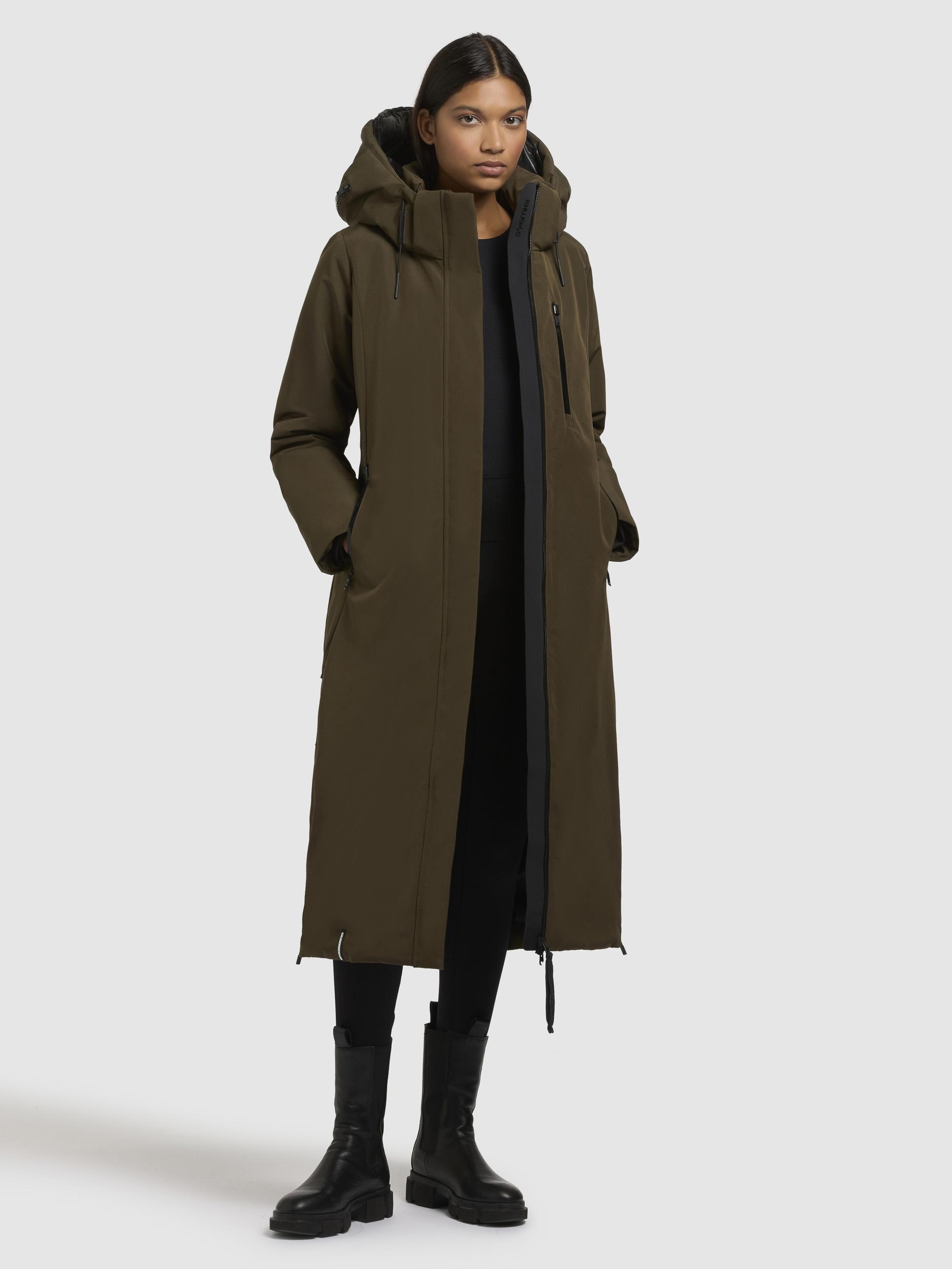 khujo Wintermantel »Wintermantel Lofi2«, Langer Damen Winterparka mit Kapuze