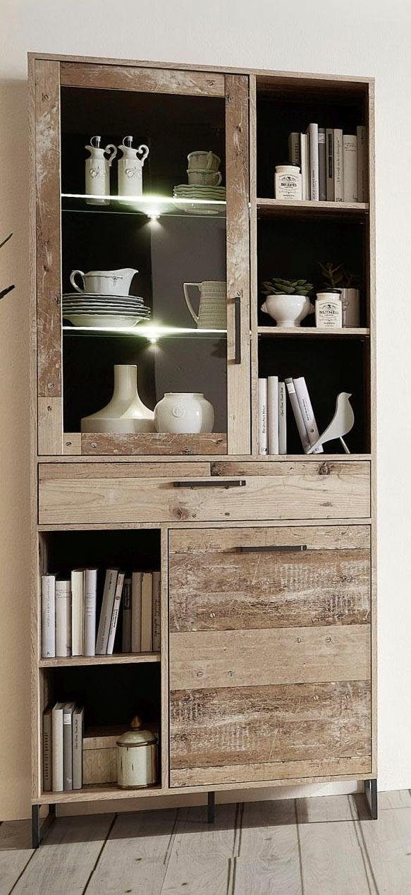 Innostyle Vitrine »Roof«, 5 offene Fächer