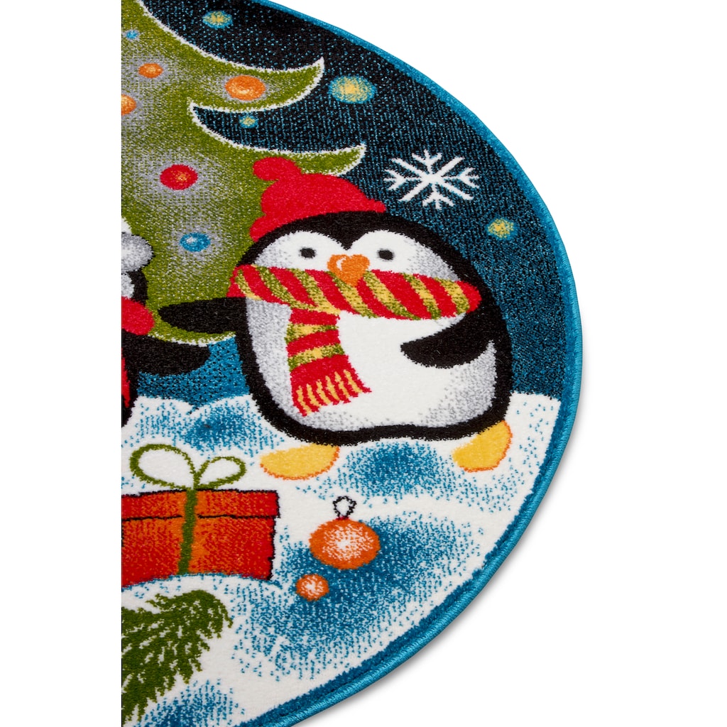 HANSE Home Teppich »Penguin Christmas«, rund