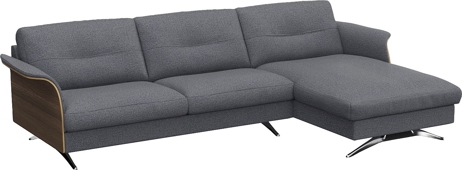 FLEXLUX Ecksofa »Glow, super bequem durch hochwertigem Sitzaufbau mit Federkern, L-Form« Modernes skandinavisches Design