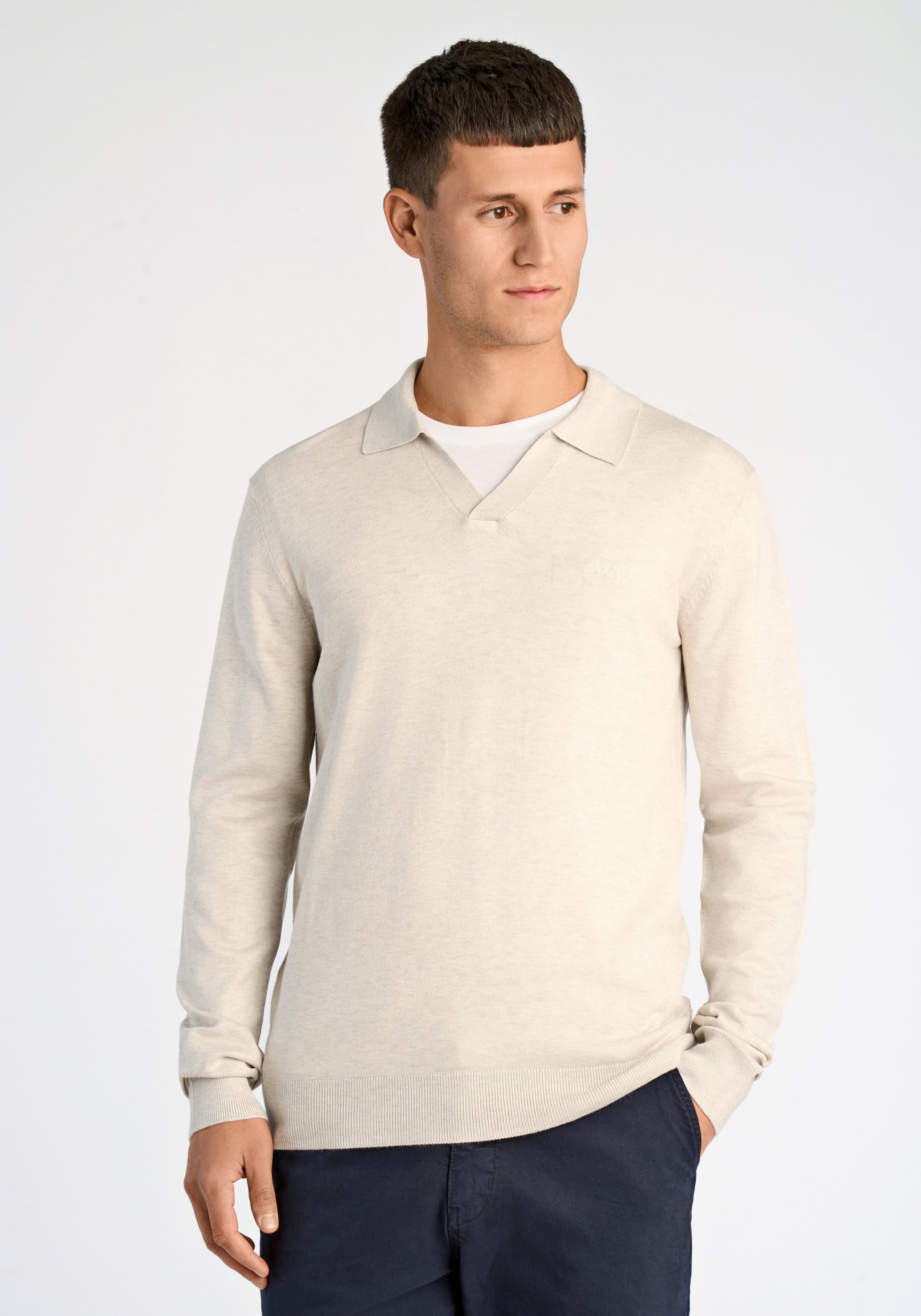 LINDBERGH Strickpullover mit Polokragen und mit Viskose