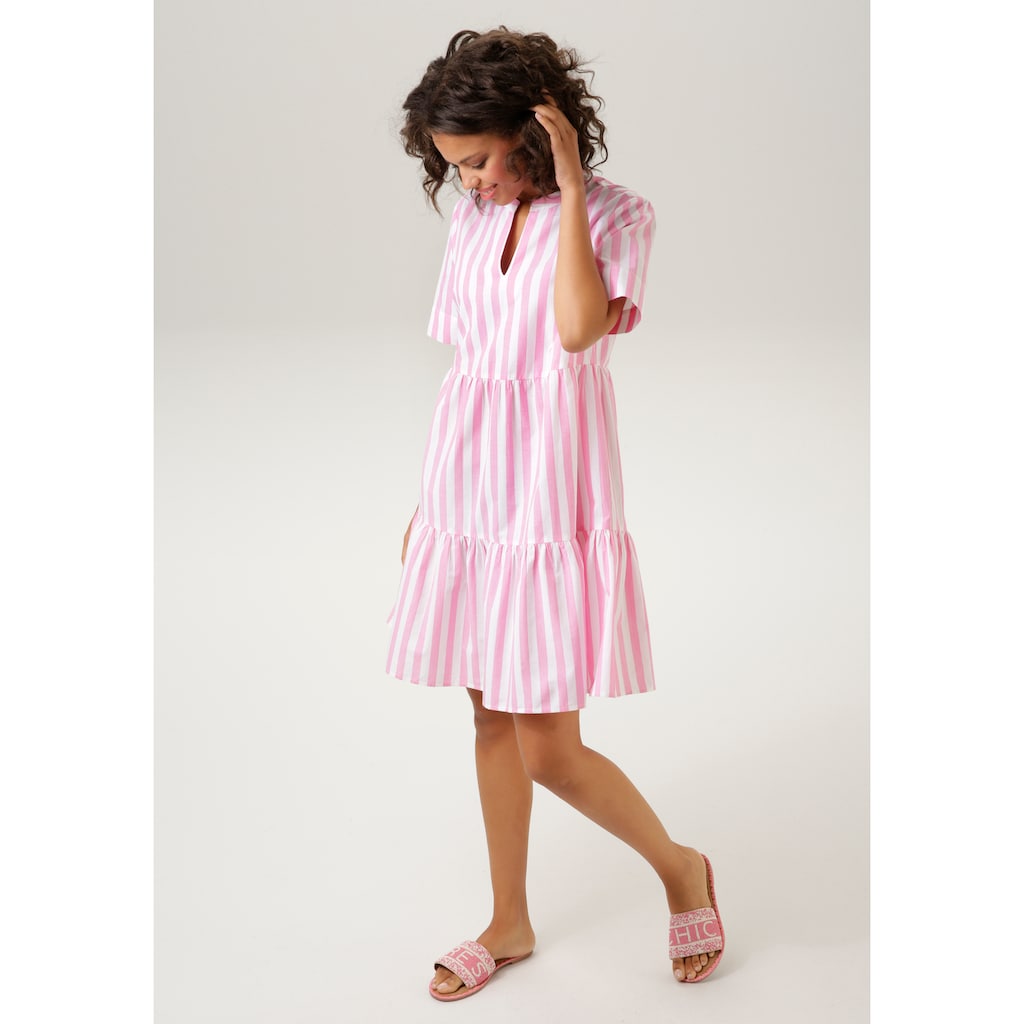 Aniston CASUAL Sommerkleid, im Streifen-Dessin - NEUE KOLLEKTION