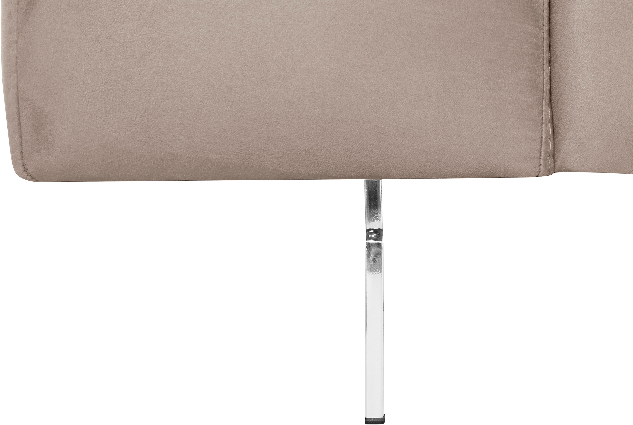 COTTA 3-Sitzer »Chef«, Big-Sofa mit Kopfteilverstellung, edle Metallkufen