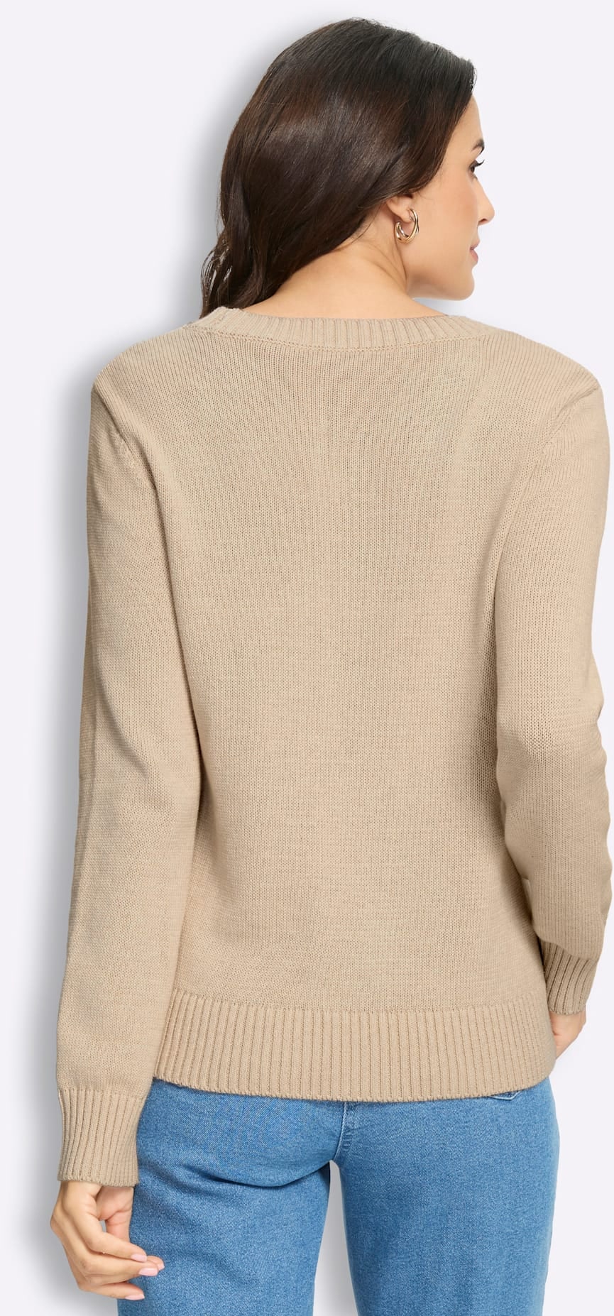 Inspirationen Rundhalspullover »Baumwoll-Pullover«