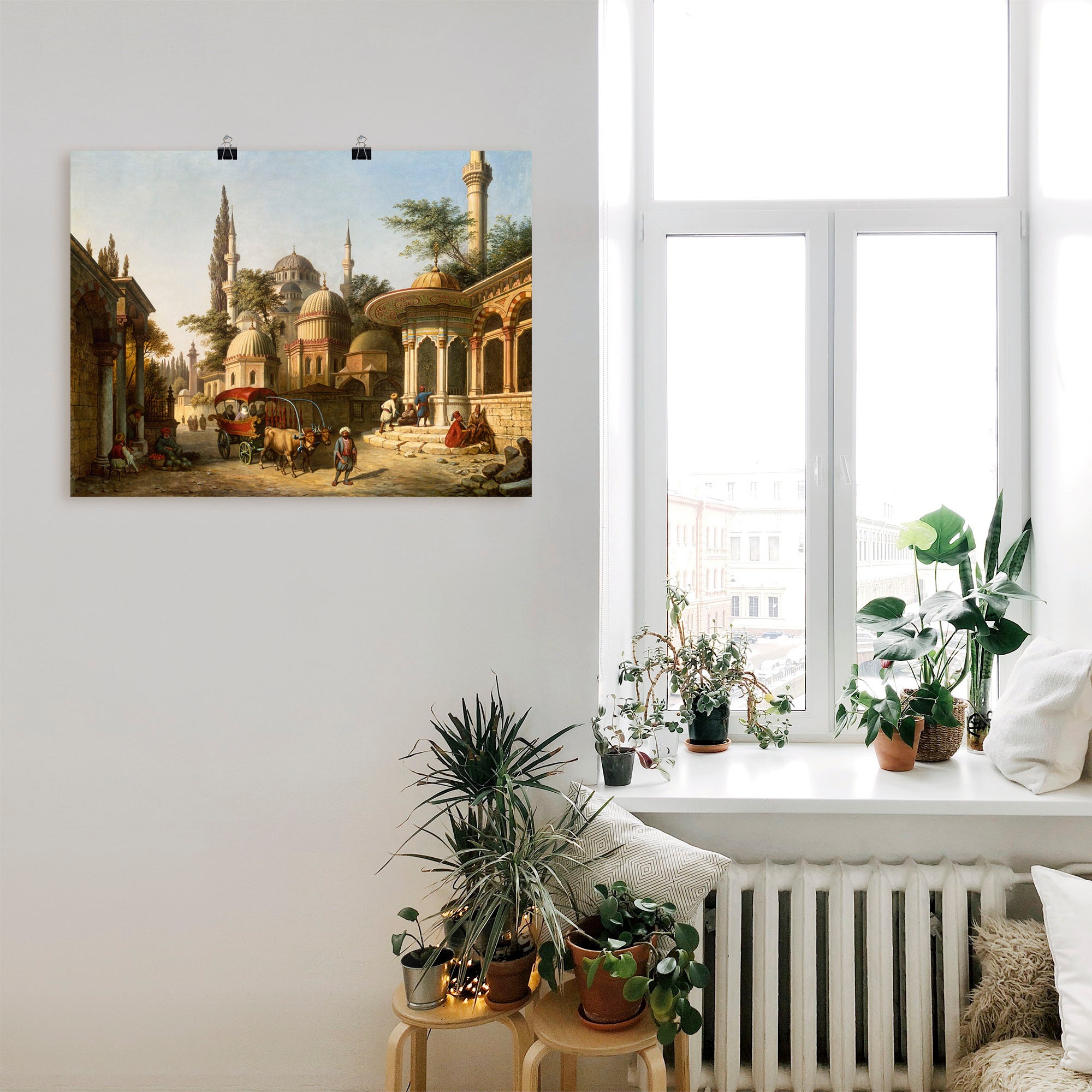 Artland Wandbild »Ansicht einer Moschee in Istanbul«, Gebäude, (1 St.), als Alubild, Outdoorbild, Leinwandbild, Poster in verschied. Größen