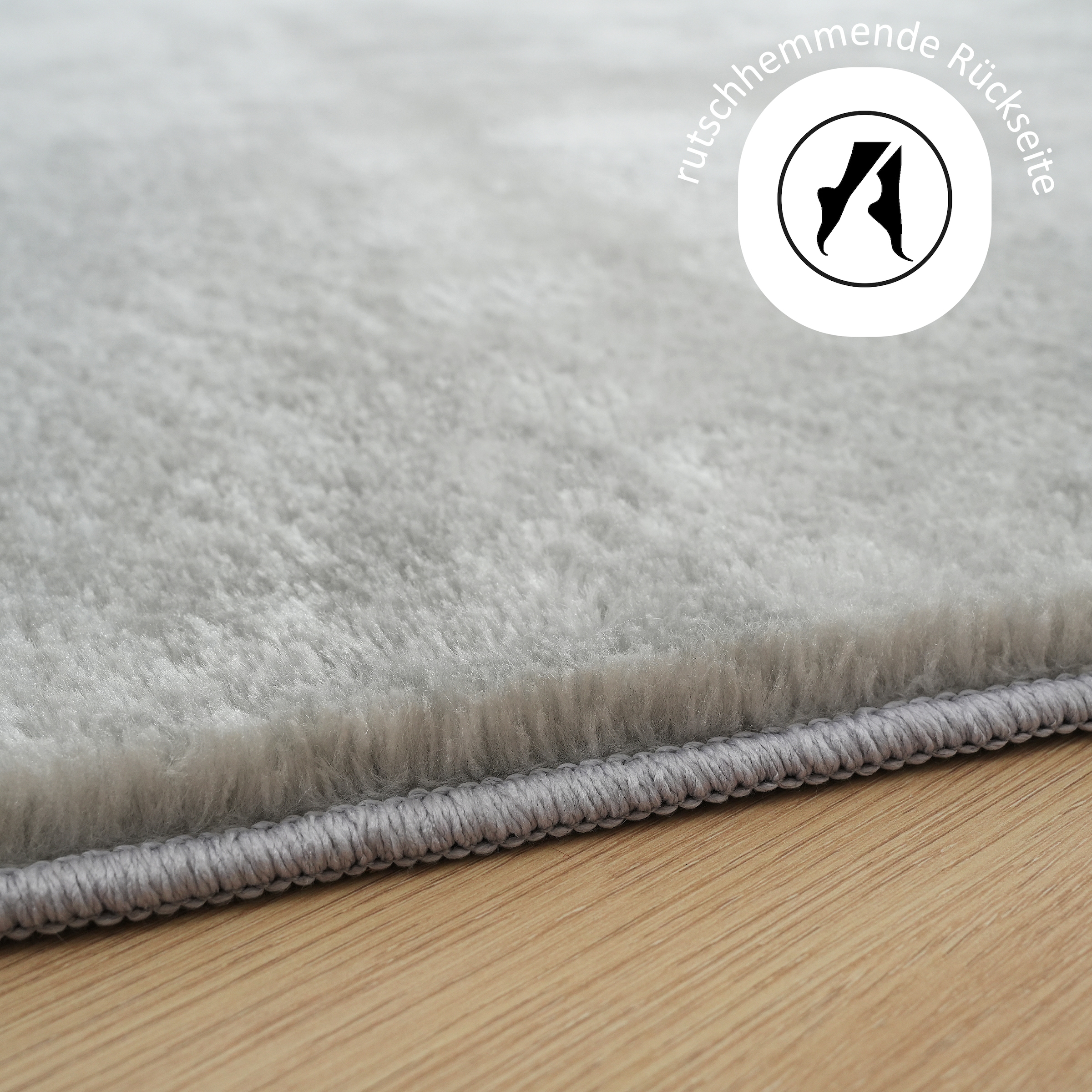 OTTO home Teppich »Cali, in Standard- und Premium-Qualität, 13 mm oder 16 mm Höhe« rechteckig Uni-Farben, kuschelig, & weich, waschbar, Wohnzimmer, Schlafzimmer