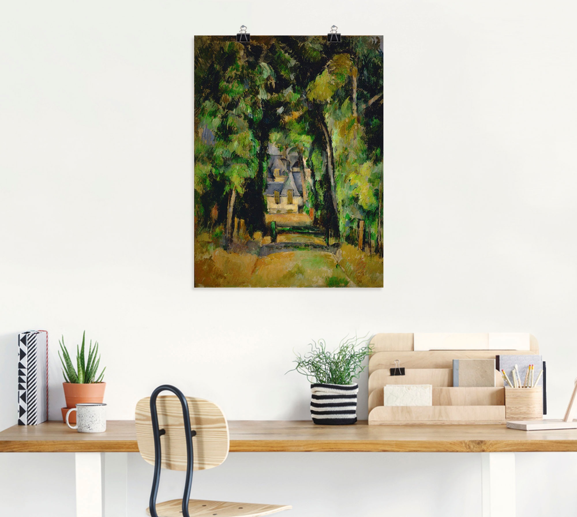 Artland Wandbild »Allee in Chantilly«, Wiesen & Bäume, (1 St.), in vielen Größen & Produktarten -Leinwandbild, Poster, Wandaufkleber / Wandtattoo auch für Badezimmer geeignet