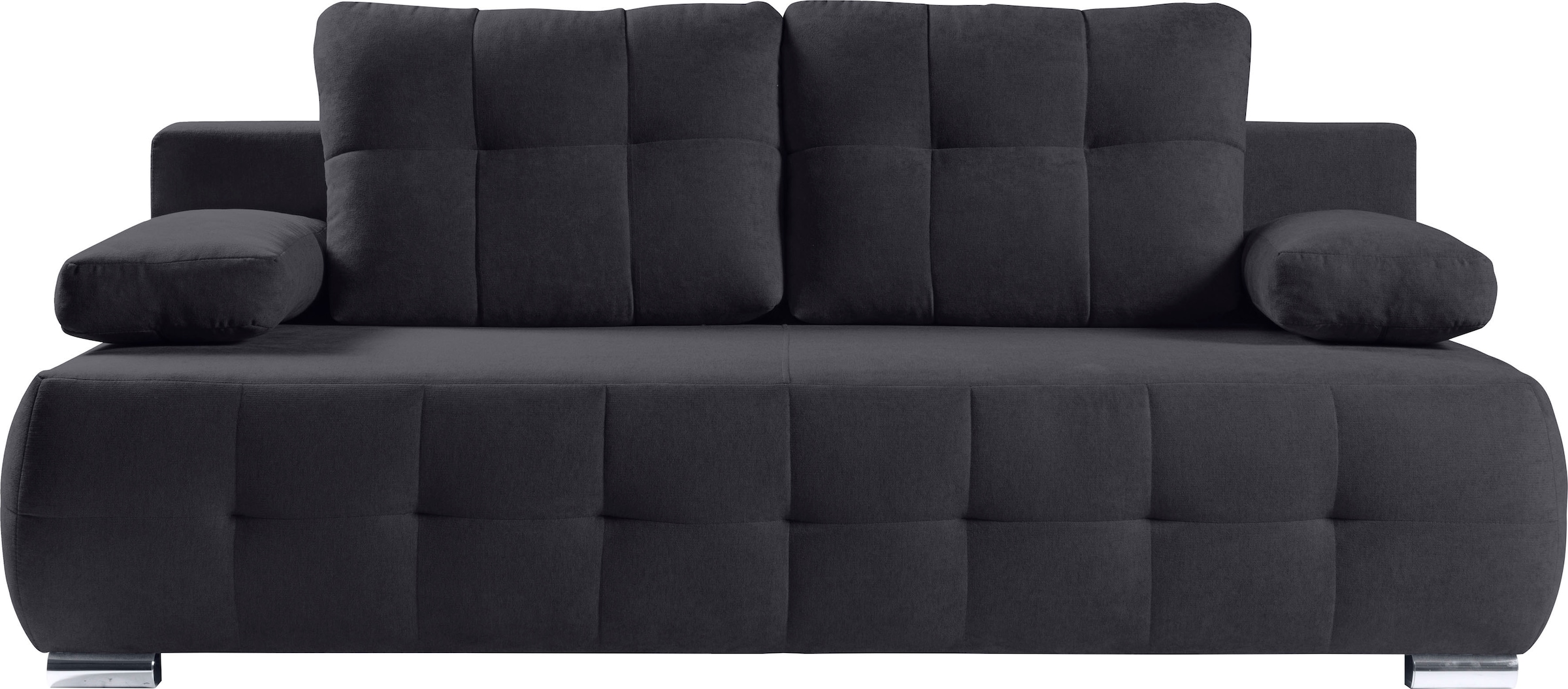 WERK2 Schlafsofa »Indigo 205 cm breit Bettsofa mit Bettkasten« Luxus-Microfaser weich, Schlaffunktion, Bettkasten