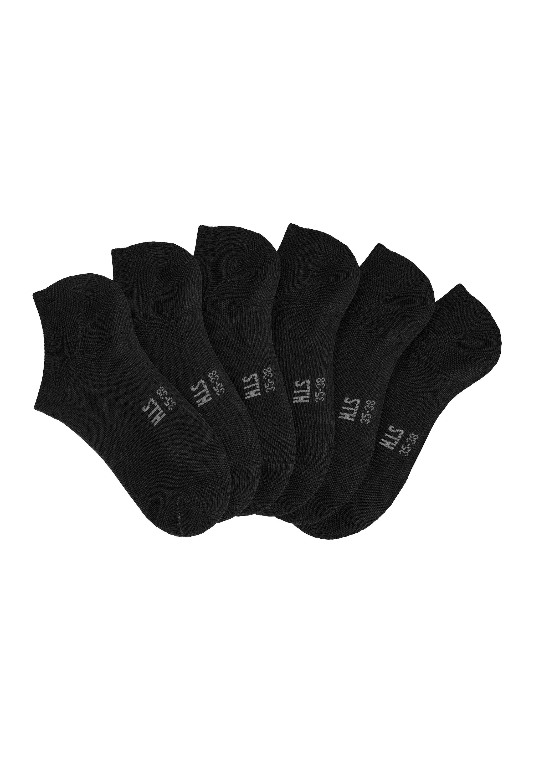 H.I.S Sneakersocken, (Packung, 6 Paar), mit besonders kurzem Schaft