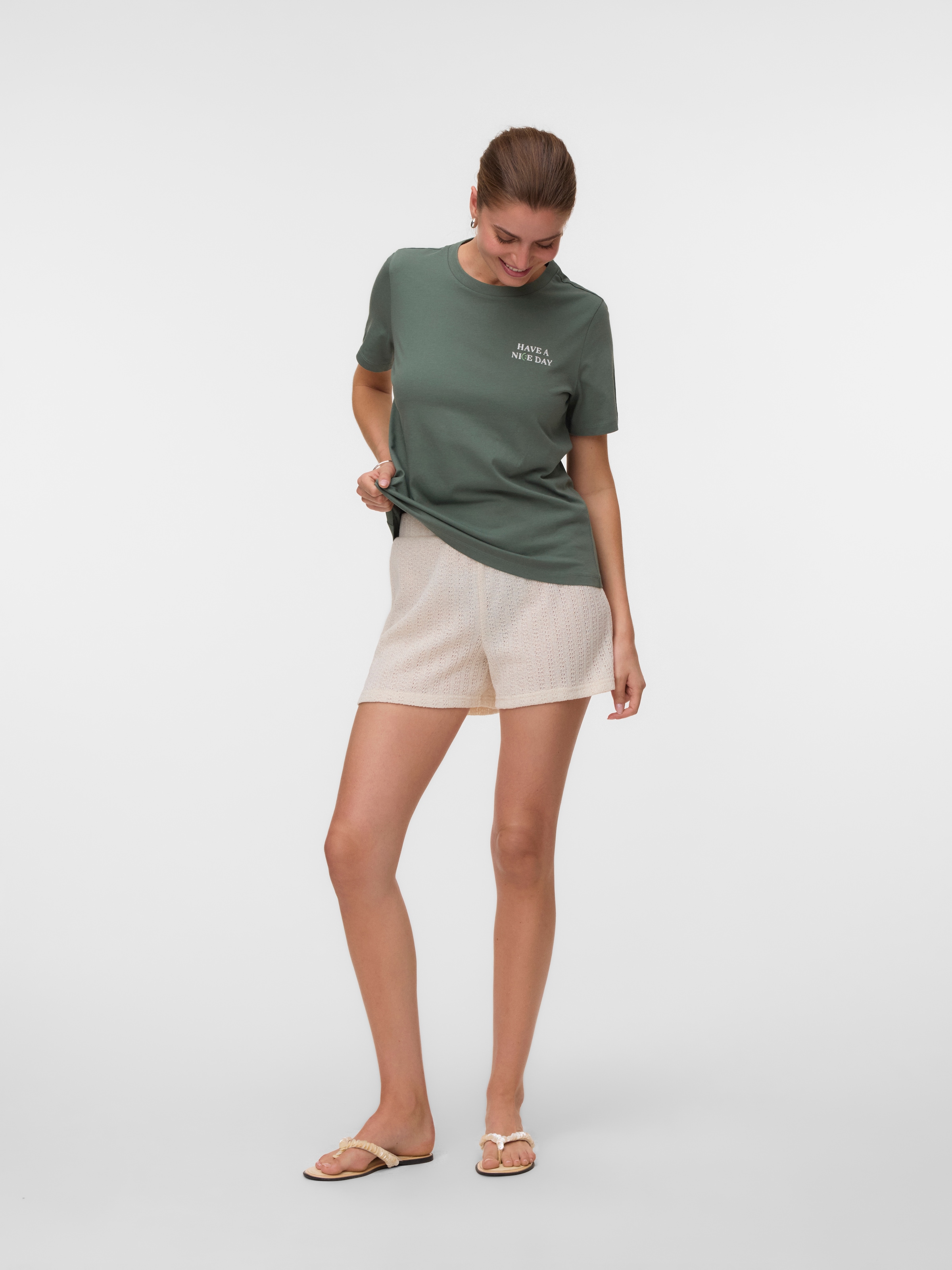 Vero Moda Kurzarmshirt »VMSIGRID PAULINA SS TOP BOX JRS« Baumwolle, regular fit