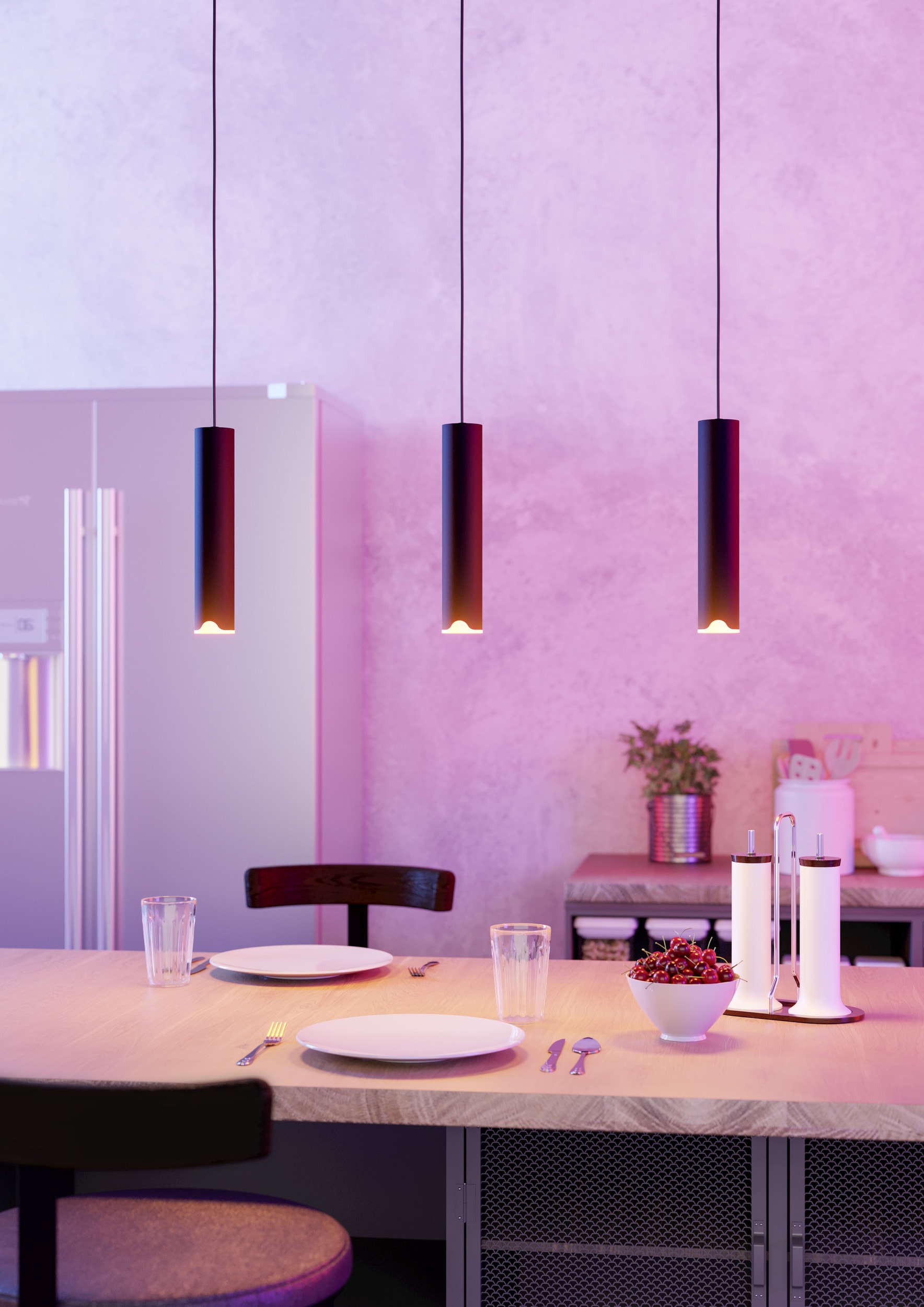 EGLO Hängeleuchte »BALAMORTA-Z Pendellampe - Stahl - LED - 3X3,7W - IP20« LED-Modul 1 Stk. Kaltweiß | Neutralweiß | Warmweiß Hängelampe, Deckenlampe, Wohnzimmer, Esszimmer, L78 x B5,5 x H110 cm