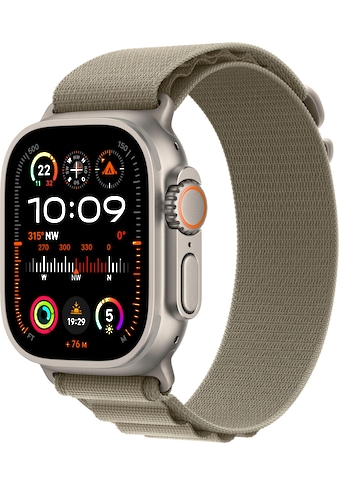 Smartwatch »Watch Ultra 2 GPS 49 mm + Cellular Titanium Small«, (Watch OS 10)