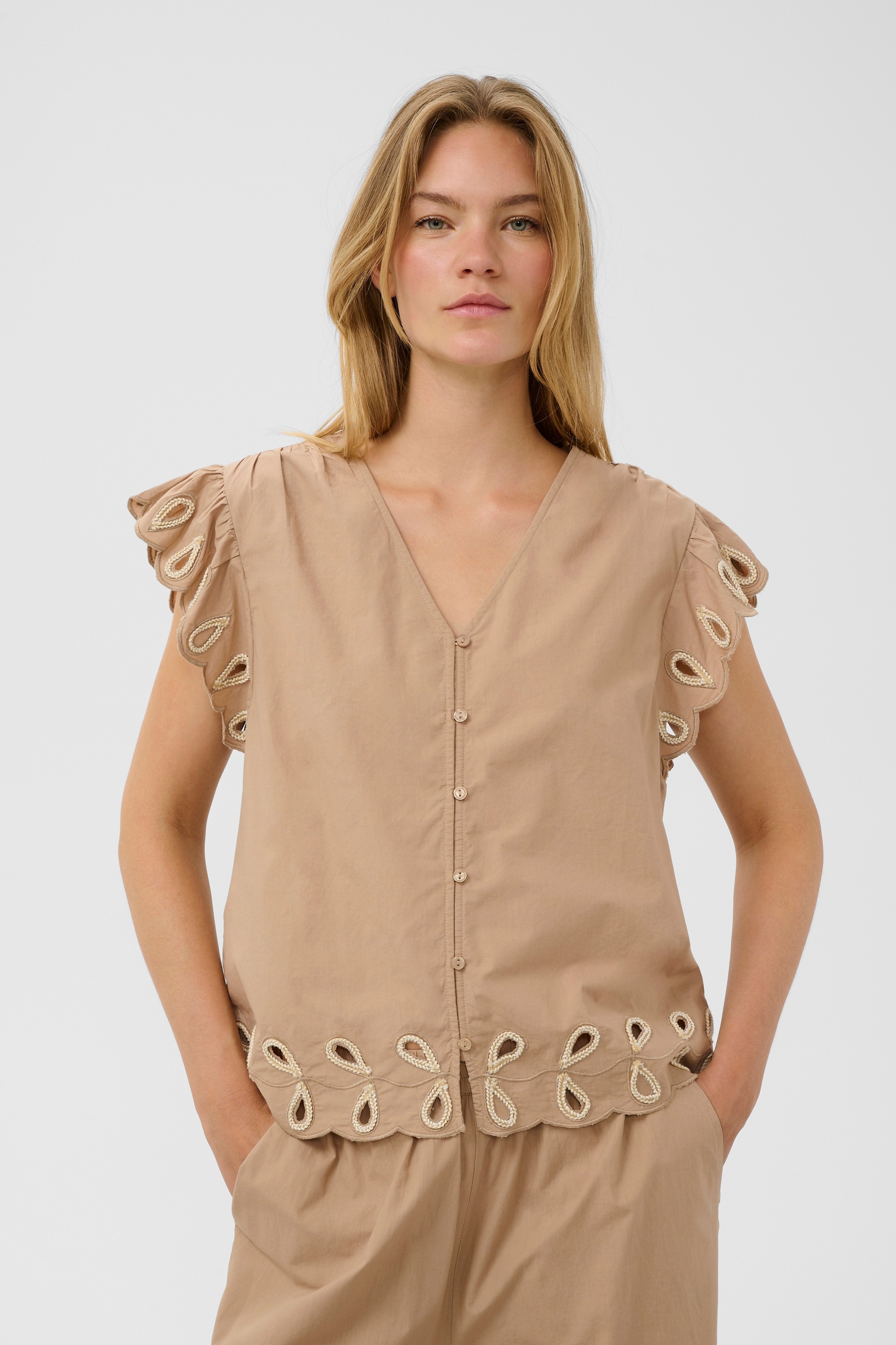 SOAKED IN LUXURY Kurzarmbluse »Bluse kurzarm SLAmara«