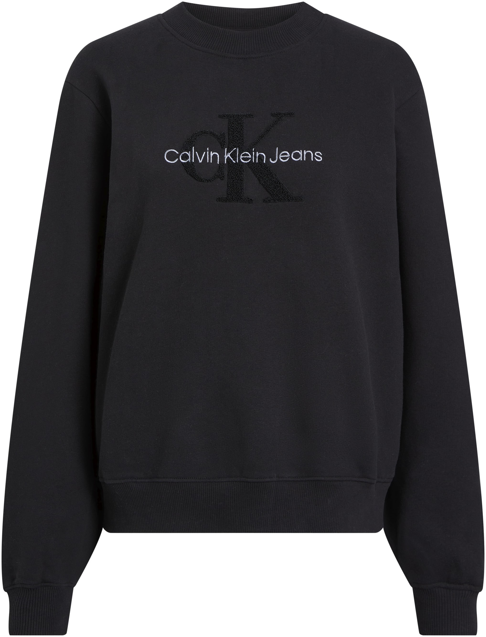 Sweatshirt »CHENILLE MONOLOGO CREWNECK«, mit Logostickerei