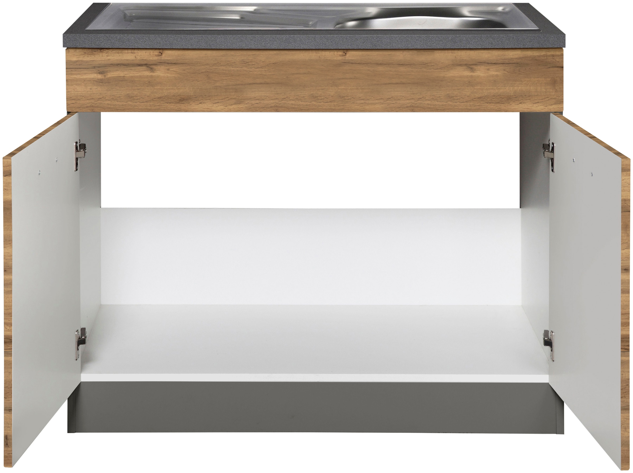 KOCHSTATION Spülenschrank »KS-Trier«, Breite 100 cm, inklusive Einbauspüle