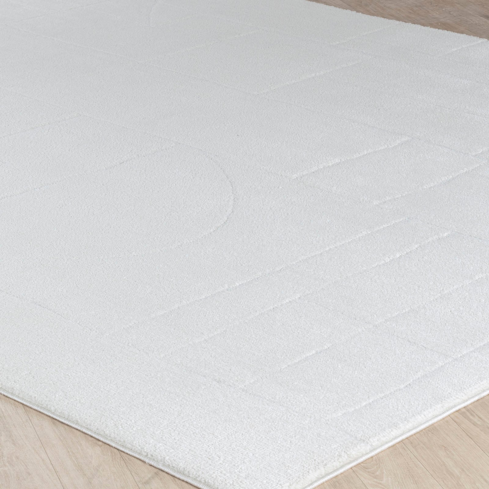 Livabliss Teppich »CAGLIARI« rechteckig 14 mm Höhe Skandi Design, Modern Boho Kurzflor Wohnzimmerteppich, Schlafzimmer