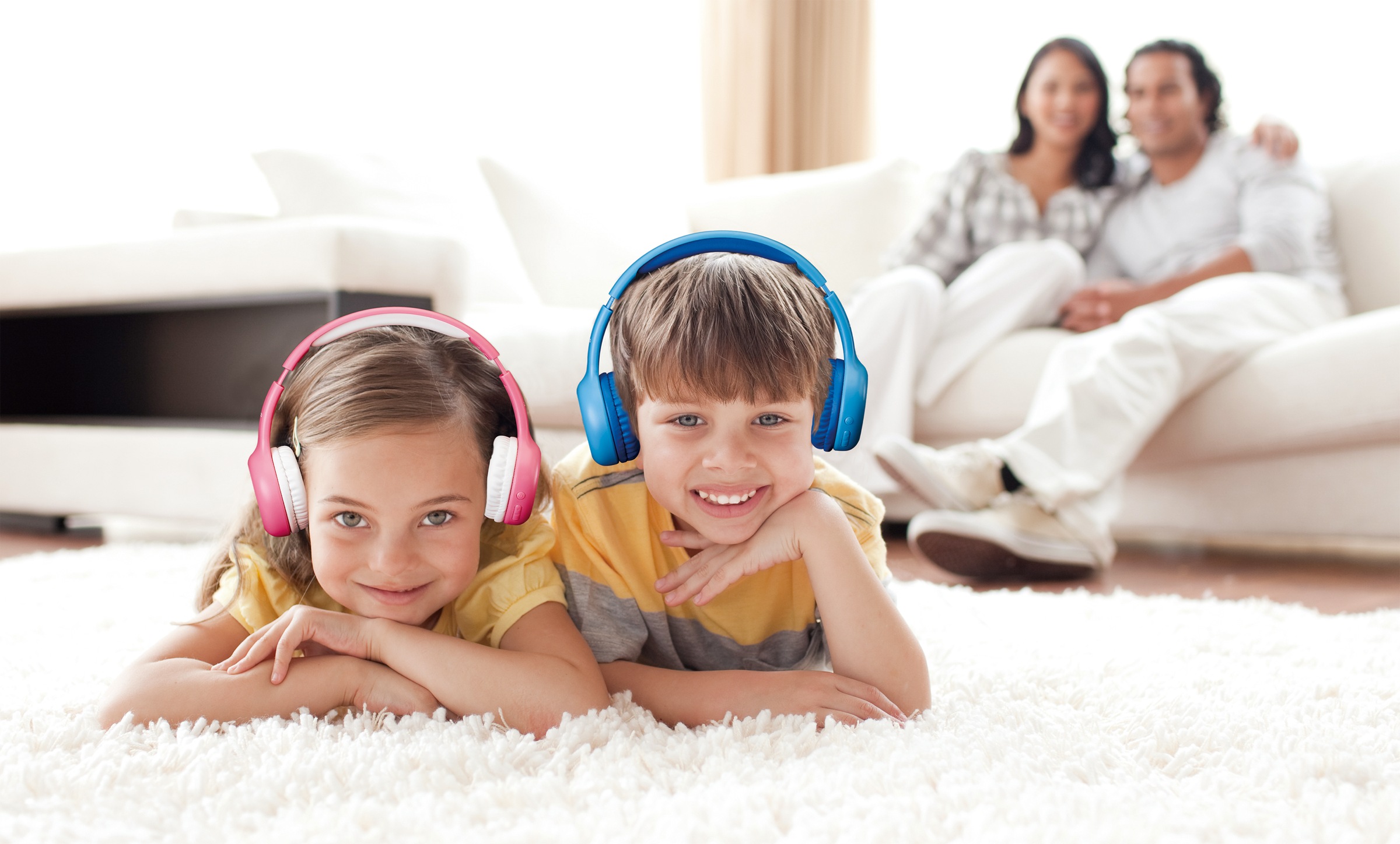 Lenco Bluetooth-Kopfhörer »HPB-110 blue«, Bluetooth, Freisprechfunktion, für Kinder geeignet, Dezibel-Begrenzung