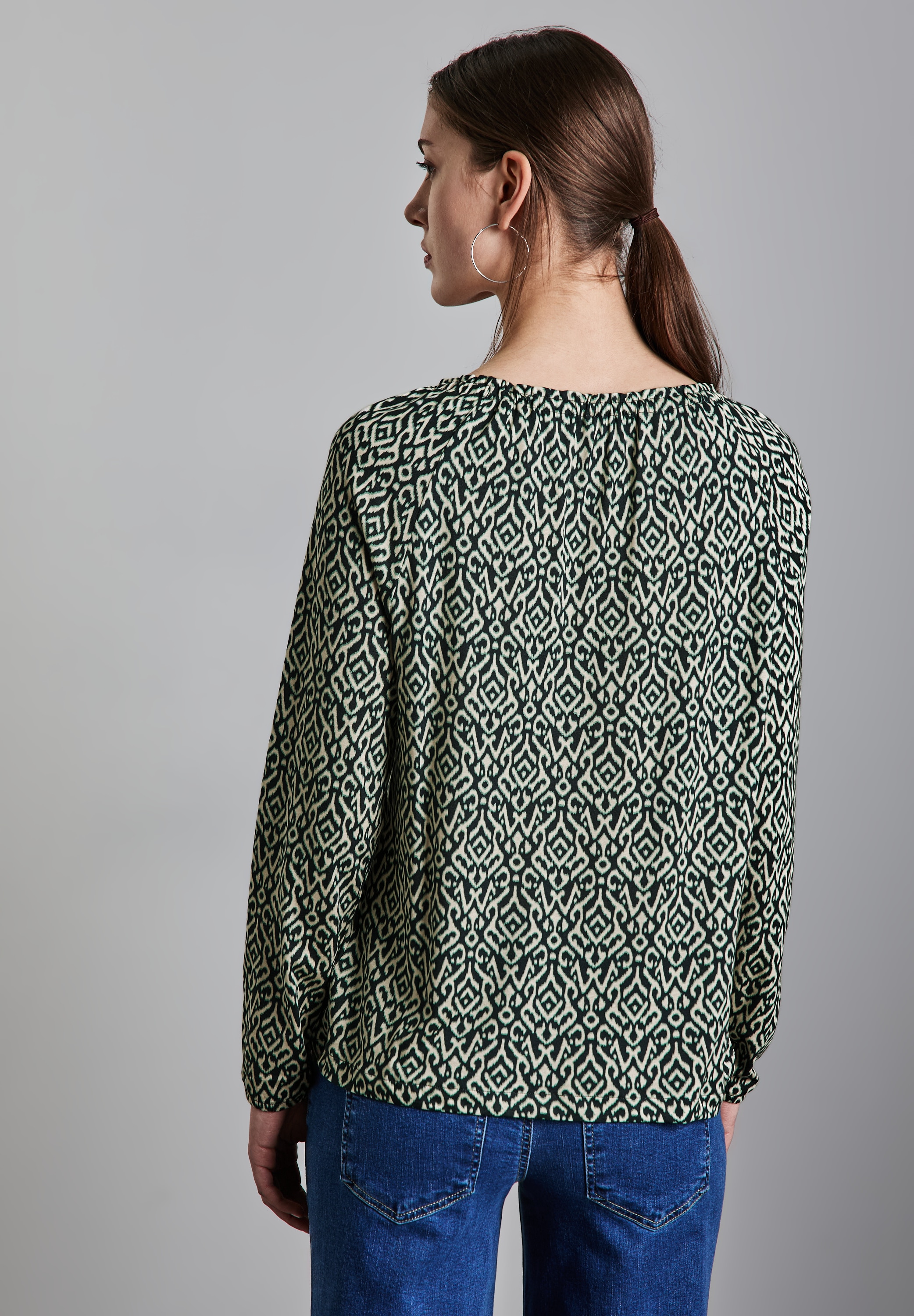STREET ONE Langarmshirt, mit All-Over Print