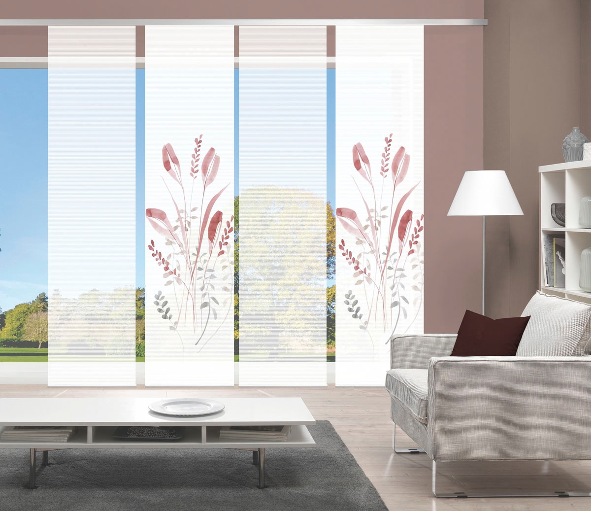 Vision S Schiebegardine »AYENE 4er SET« Paneelwagen 4 Stk. tlg. Schiebevorhang Digidruck 4er Set AYENE