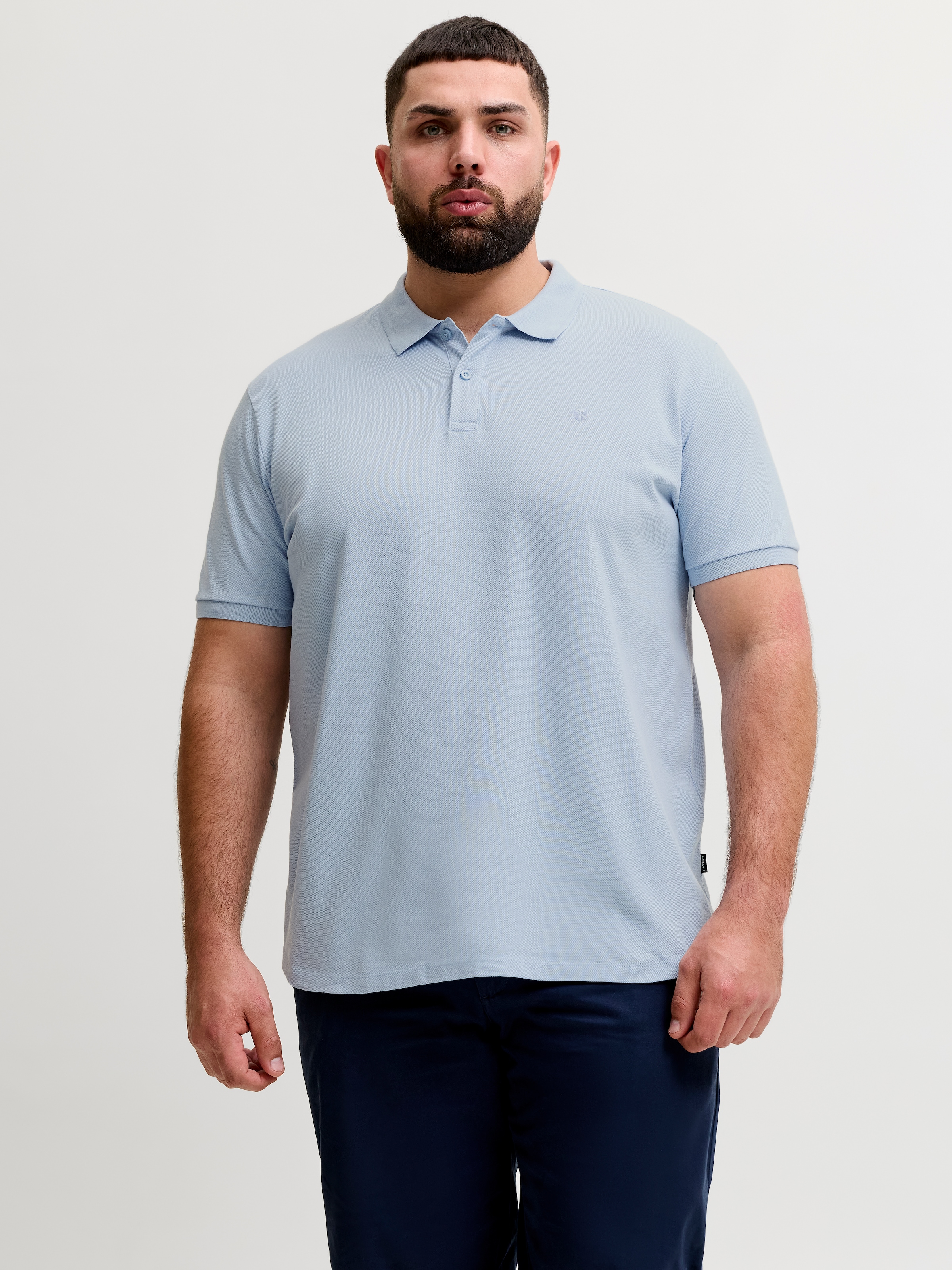 Jack & Jones PlusSize Poloshirt »JPRBLAWESTON SS POLO PLS« mit Stickerei