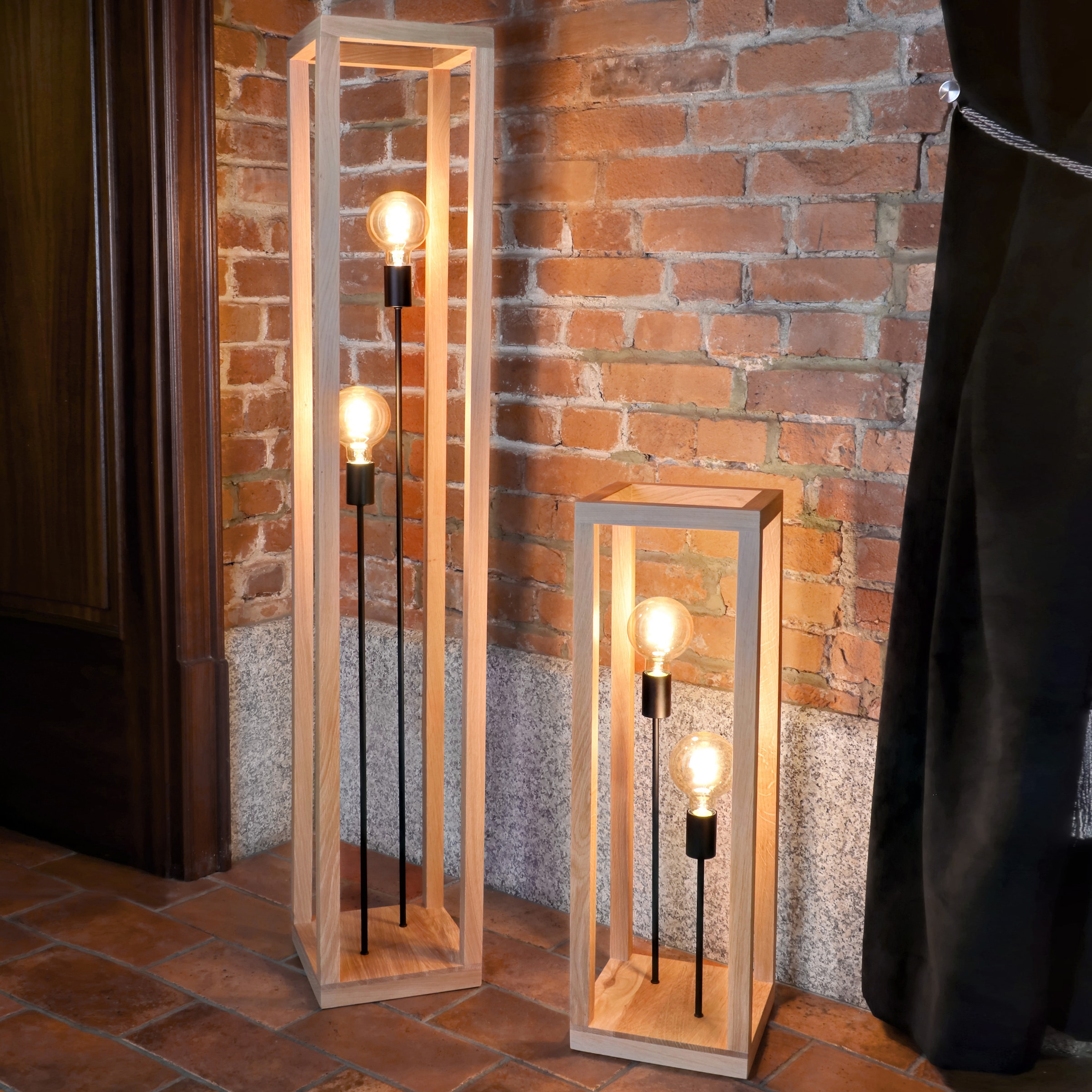 SPOT Light Stehlampe »KAGO«, 3 flammig, Leuchtmittel E27 | ohne Leuchtmittel, Naturprodukt aus Eichenholz mit FSC®-Zertifikat